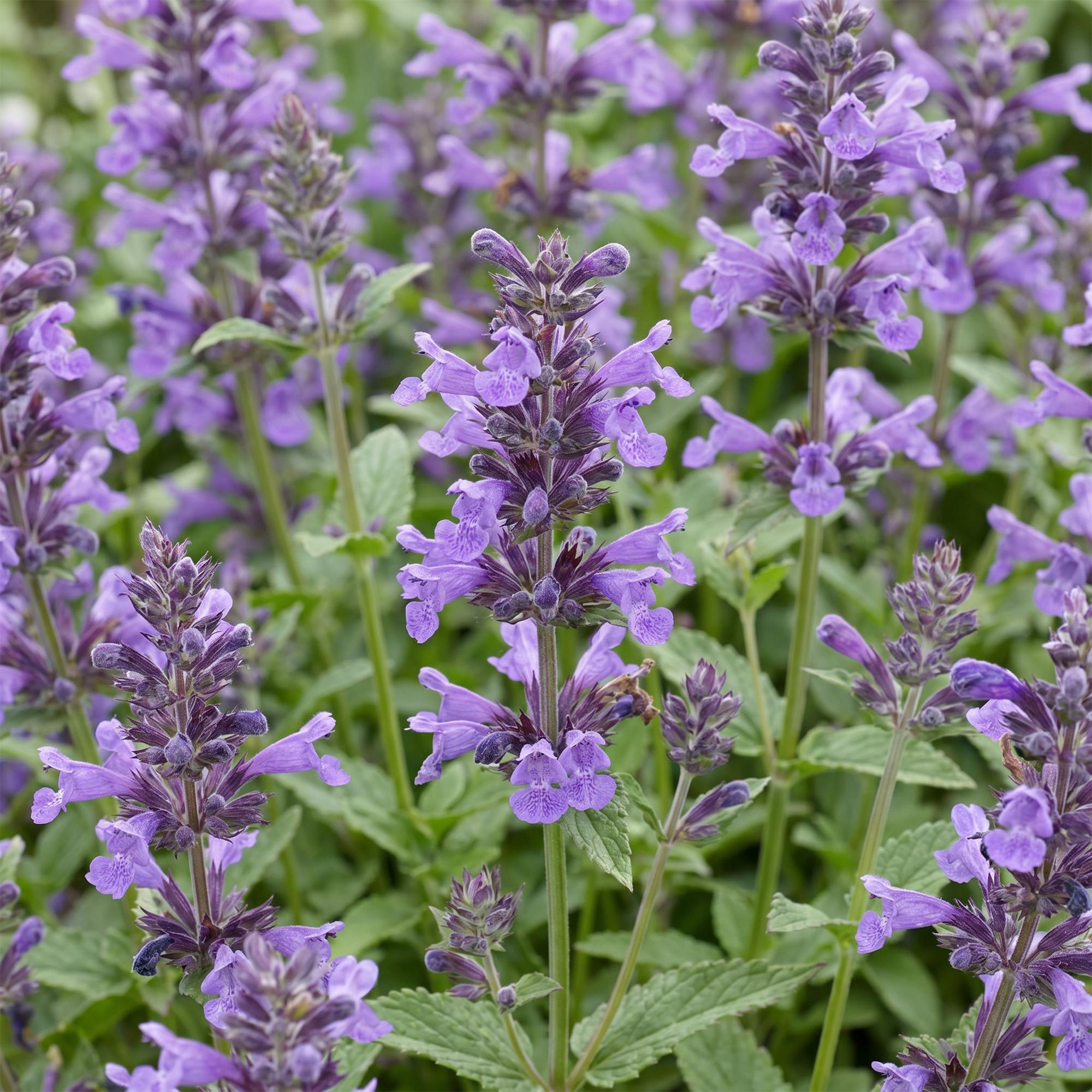 Vasteplant - Nepeta nerv. Neptune - Kattenkruid - Bijen en Vlinderlokkers - Paars - 24 Planten - Pot 11cm - Hoogte 15-25cm