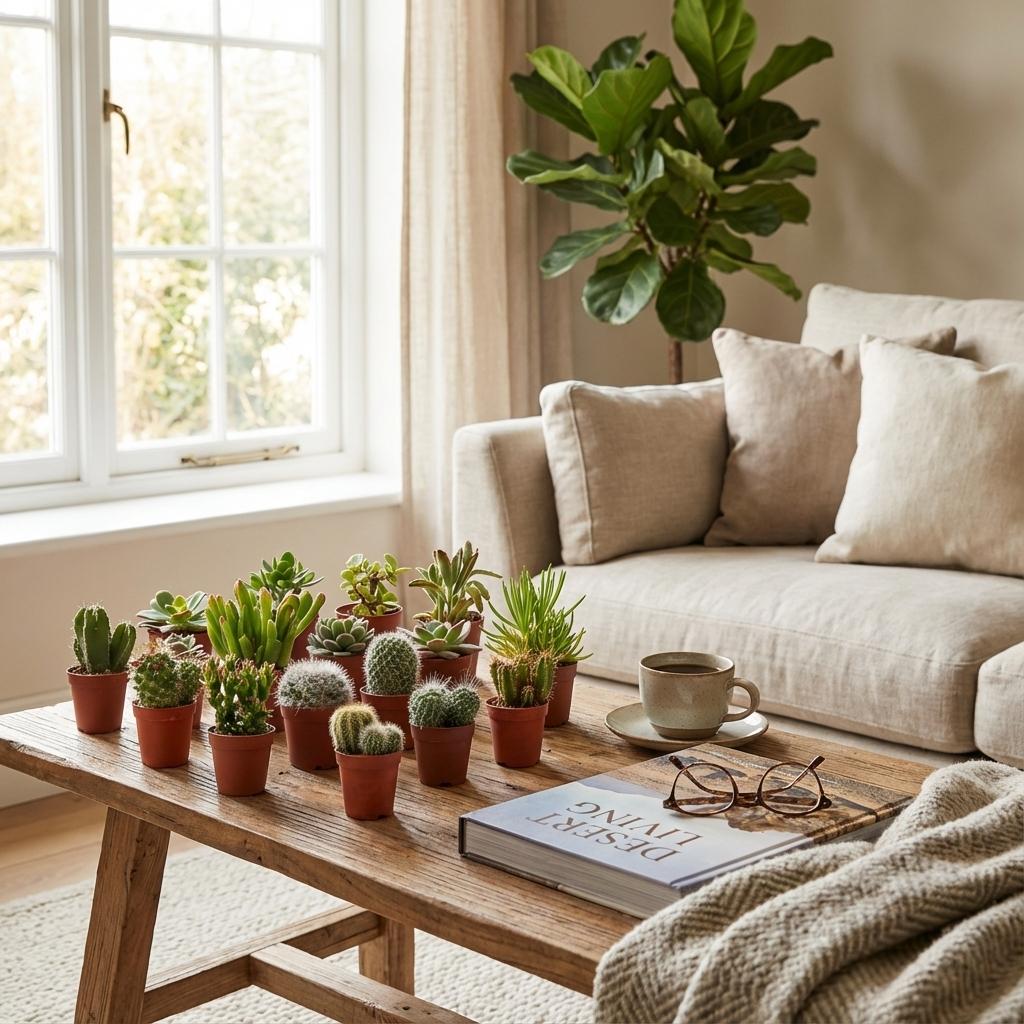 Mix van Echte Cactussen en Vetplanten - 12 Stuks - Ø 5,5 cm - Hoogte: 5-10 cm