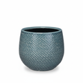 Pot Gabriel rond blauw D14
