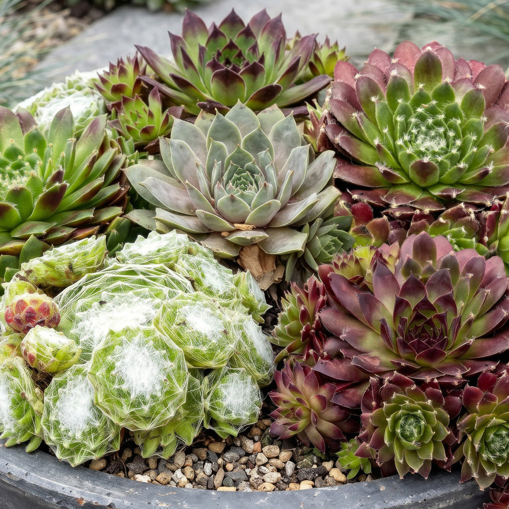 6x - Sempervivum Big Sam - Ø7cm - ↕10-12cm