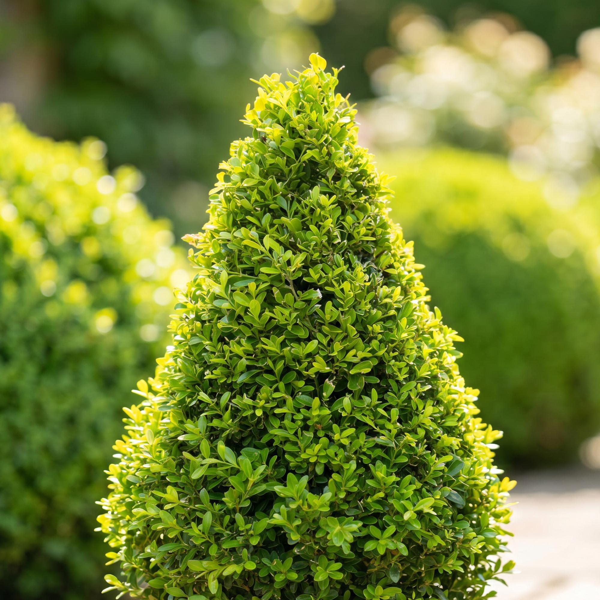 Buxus Pyramide - BetterBuxus Skylight - Resistant tegen de Buxus Schimmel - 2 Planten - Pot 23cm Hoogte 60-70cm