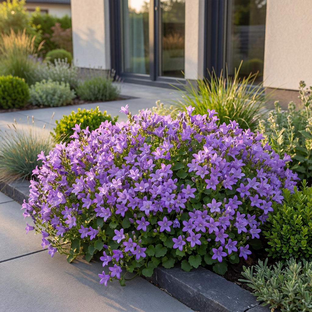 Vasteplant - Campanula portenschlagiana - Perzikbladklokje - Bodembedekkend - Roze - 12 Planten - Pot 11cm - Hoogte 15-25cm