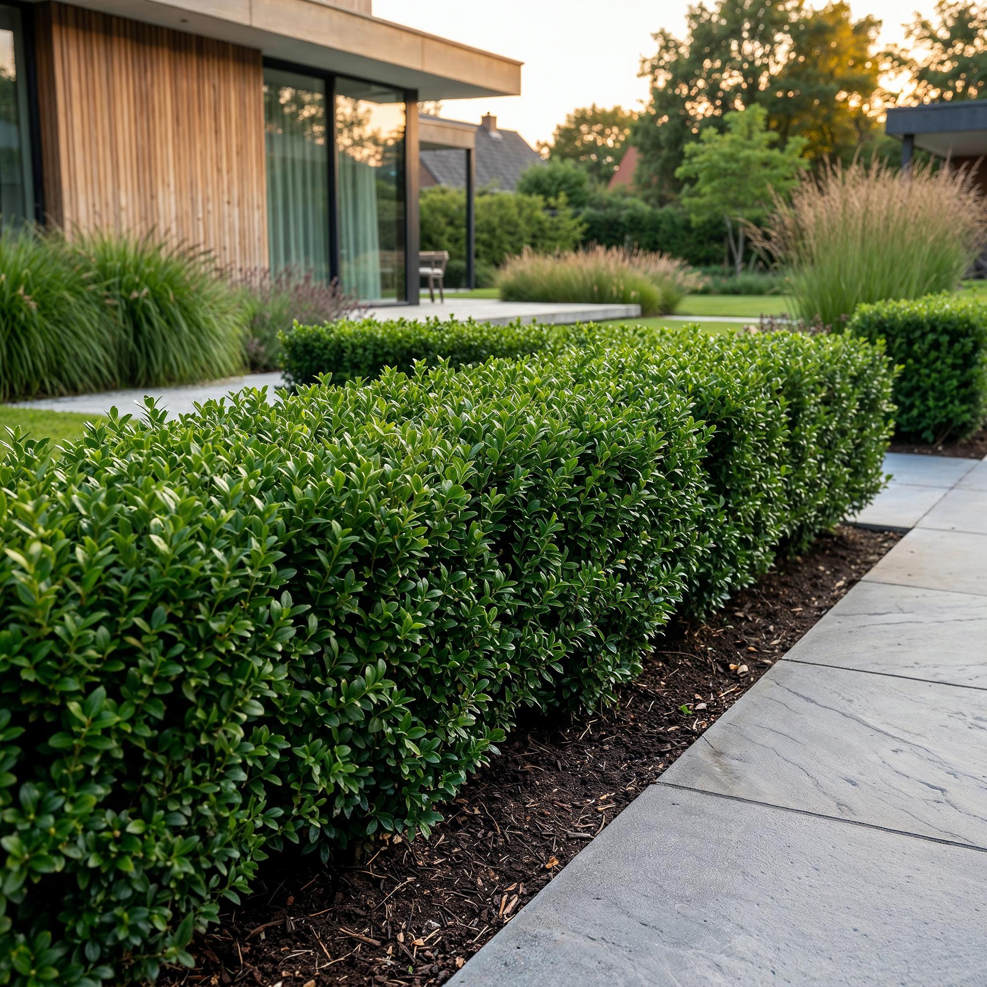 40x Ilex crenata Stokes - Japanse Hulst - Haagplanten - Groenblijvend - Groen - Pot 9cm - Hoogte 20-30cm