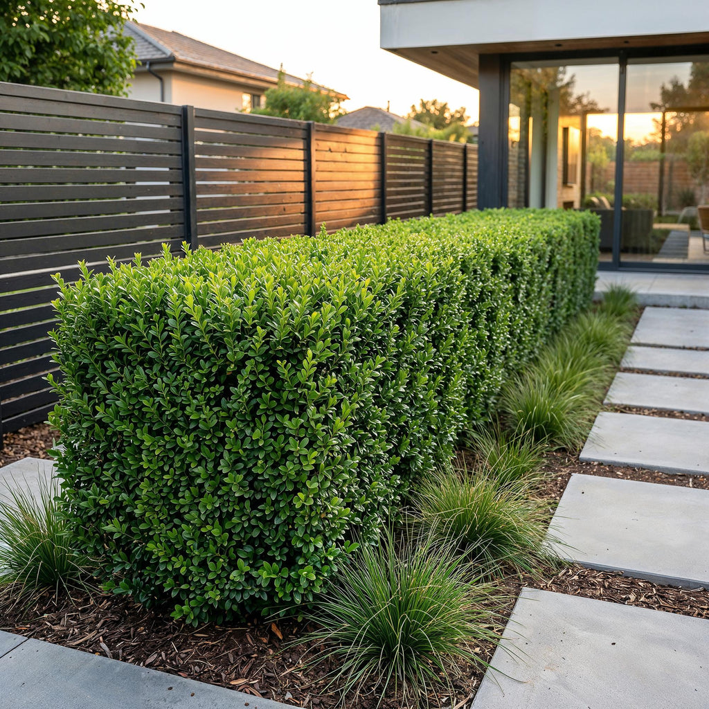16x Buxus sempervirens - Palmboompje - Haagplanten - Groenblijvend - Groen - Pot 9cm - Hoogte 20-25cm