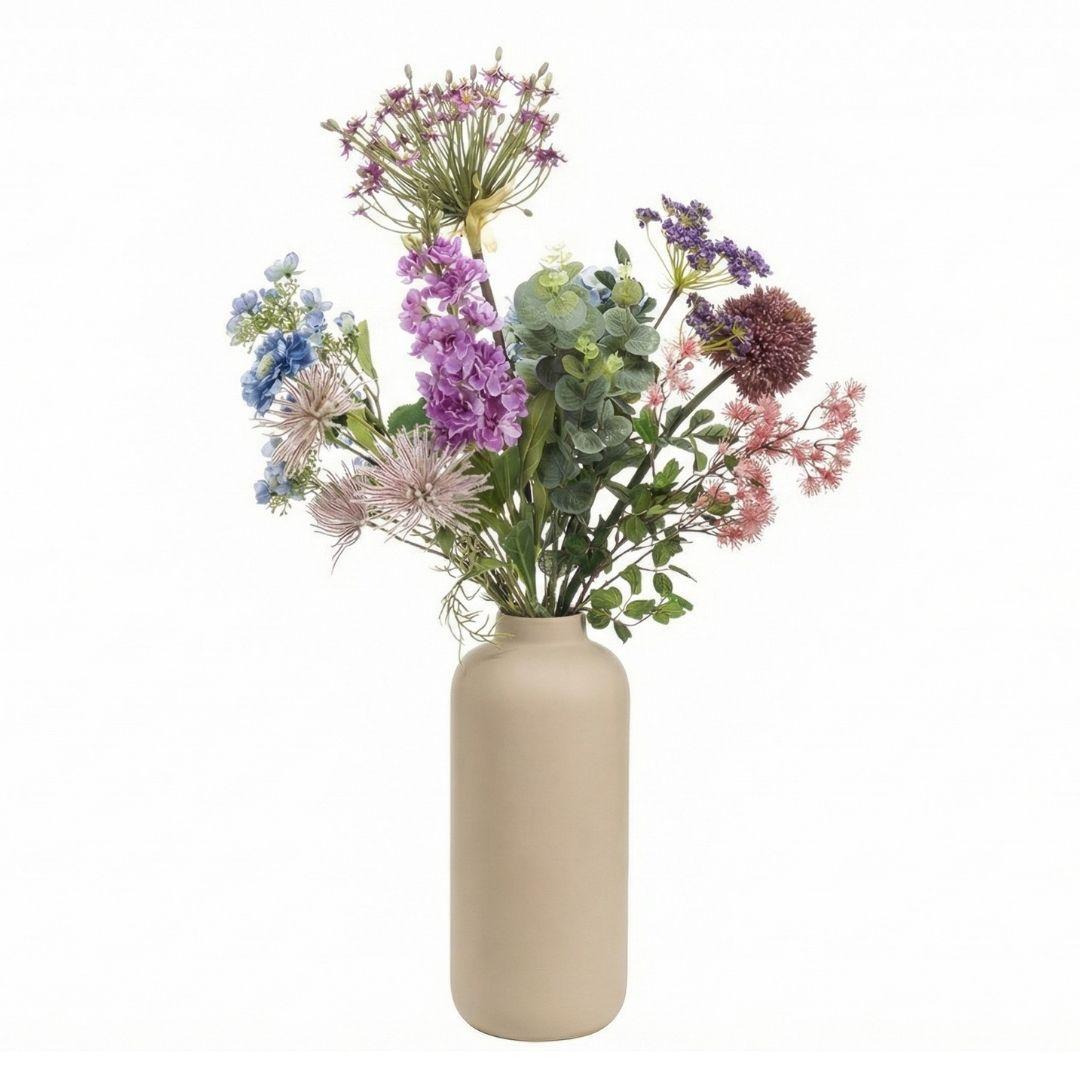 Kunstbloemen boeket - Purple Bloom Deluxe - Real Touch - 10 stelen - ↑ 90 cm