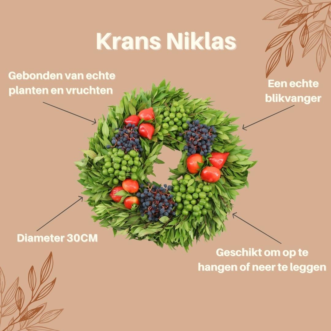 Echte krans Niklas | Ø diameter 30 cm