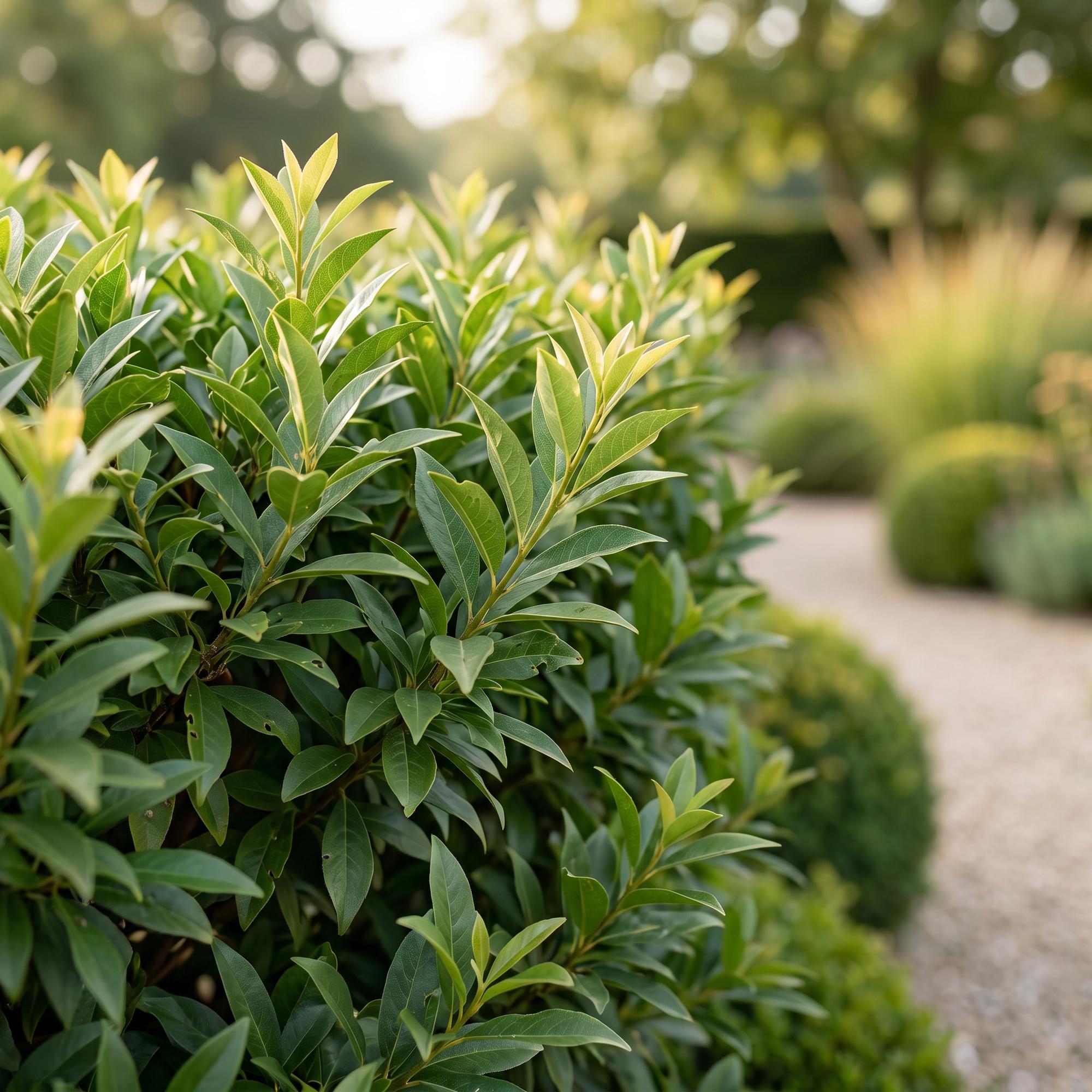 24x Prunus lusitanica Angustifolia - Portugese Laurier - Haagplanten - Groenblijvend - Groen - Pot 9cm - Hoogte 25-35cm