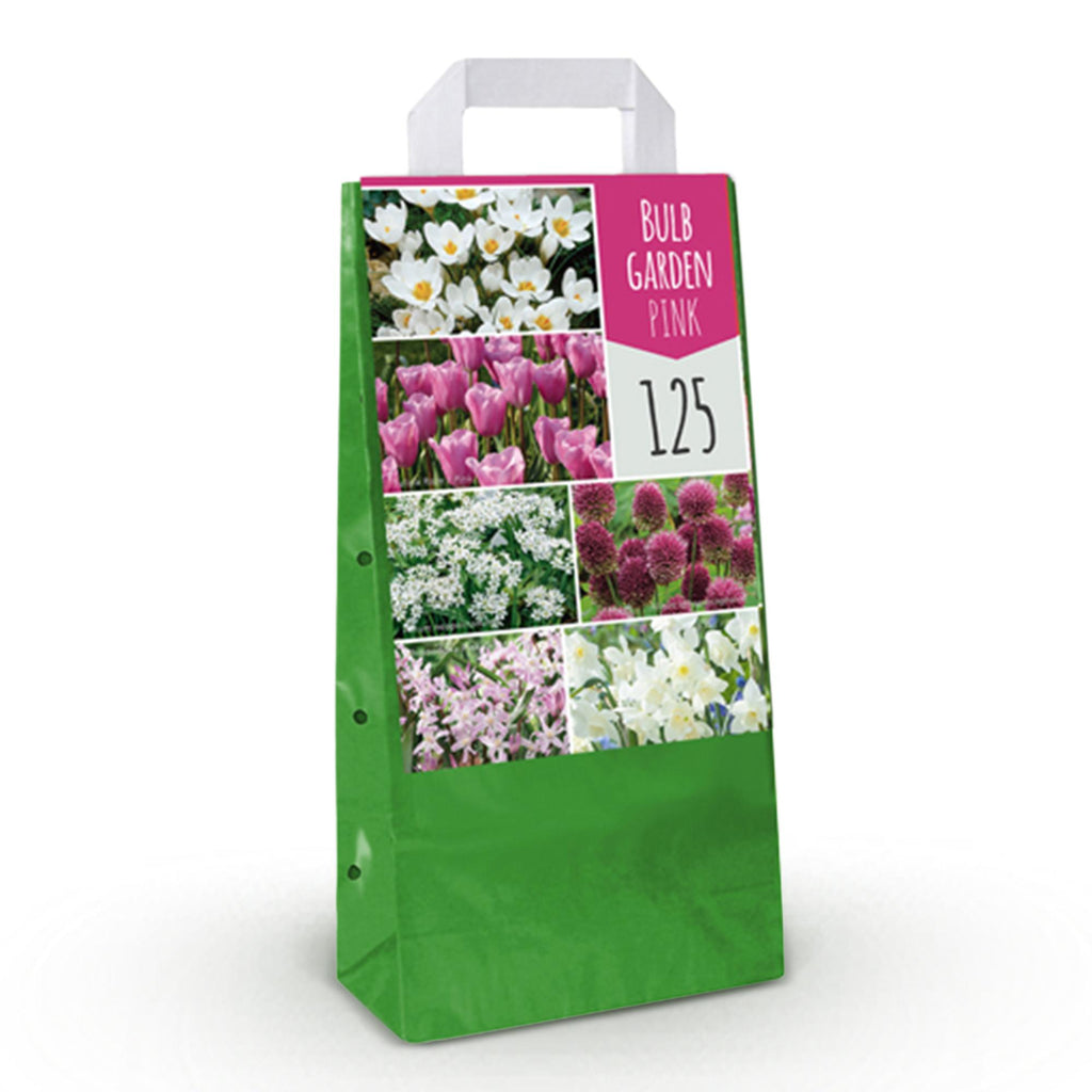 Bloembollen - Bulb Garden Pink mix - Diversen soorten - Kleur Roze - 125 stuks - Gift Verpakking