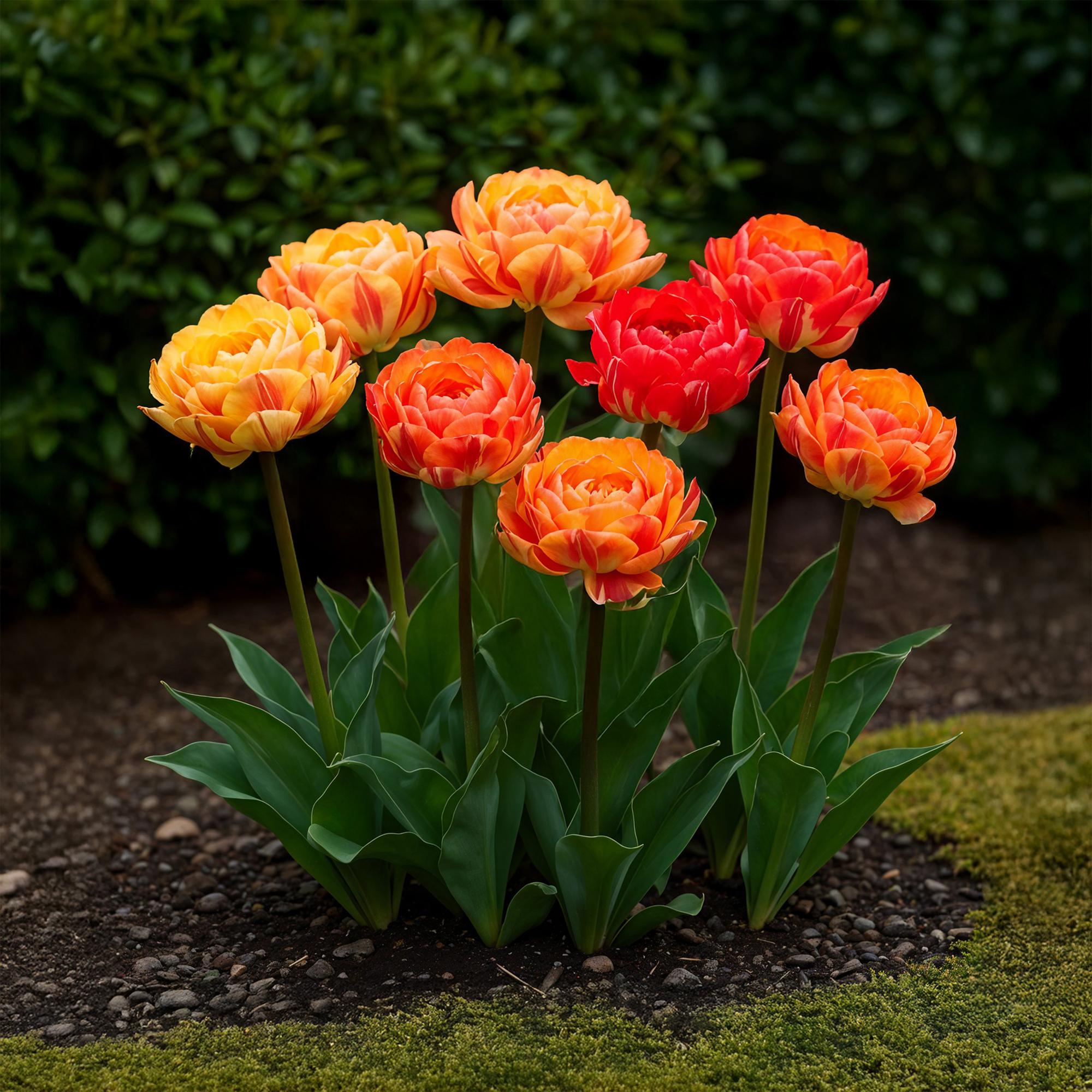 Bloembollen - Tulp Gudoshnik Double - Dubbel Bloemig - 12 stuks - Bolmaat 11/12 - XXL Pack