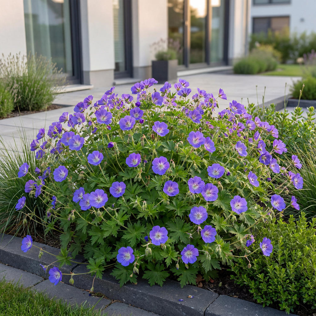 Vasteplant - Geranium 'Rozanne' - Ooievaarsbek - Bodembedekkend - Blauw - 12 Planten - Pot 11cm - Hoogte 15-25cm