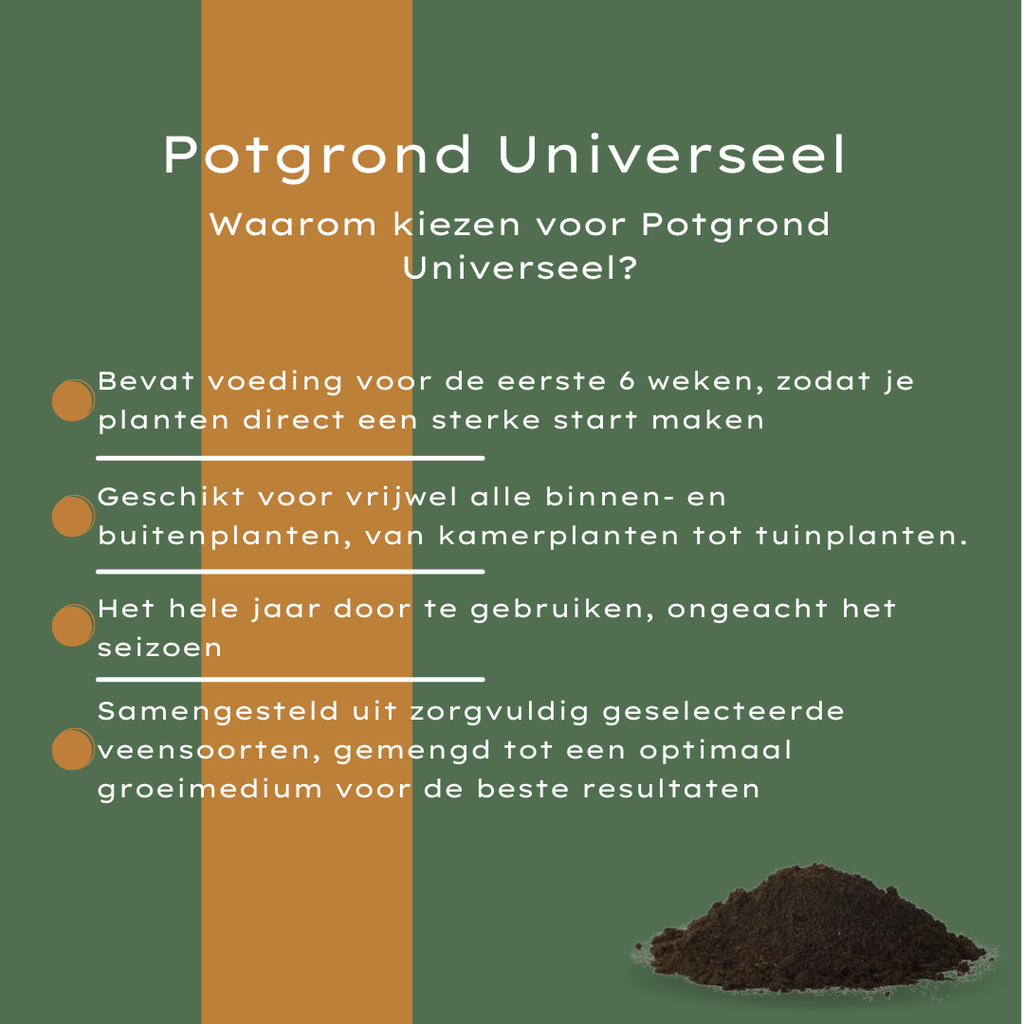 Potgrond Universeel 30 Liter – Voor Binnen- en Buitenplanten