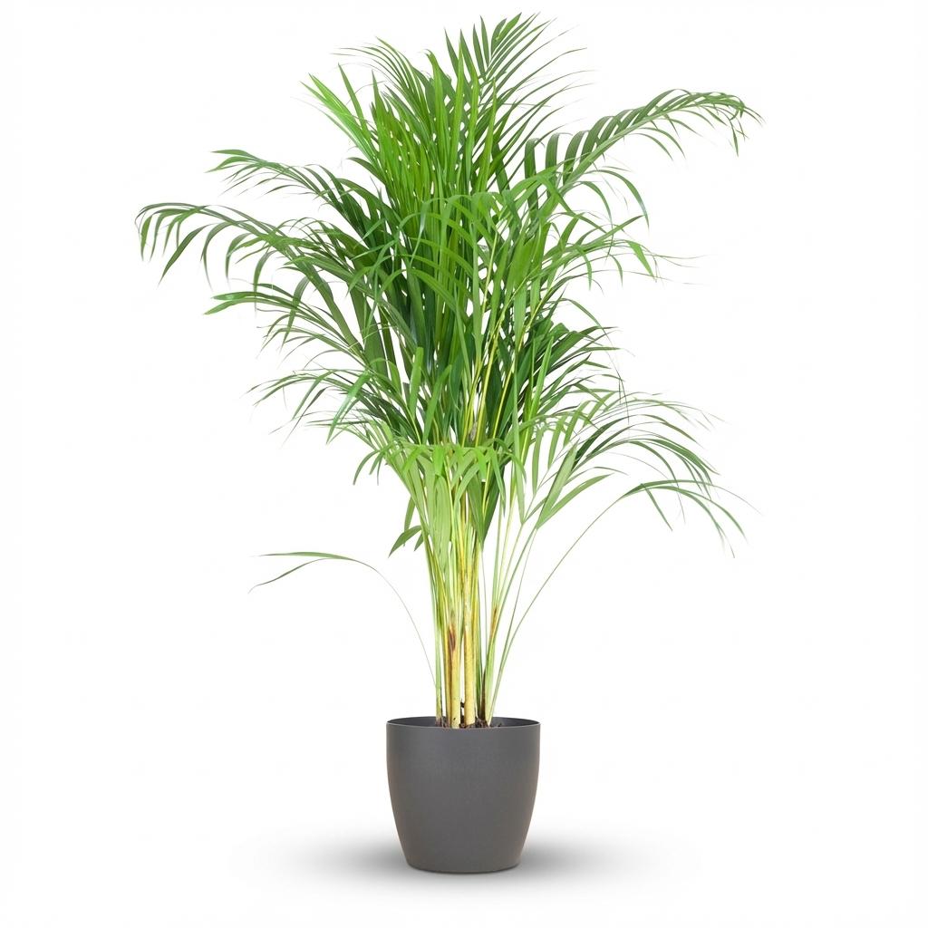 Areca Palm (Dypsis) mit Potter Grijs - 100cm - Ø21