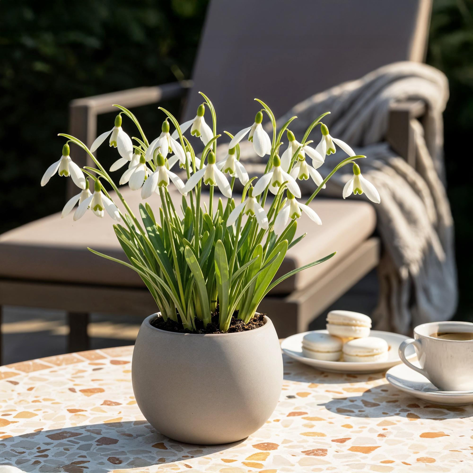 Bloembollen - Galanthus Elwesii - Kleur Wit - 25 stuks - Bolmaat 5/6 - XXL Pack