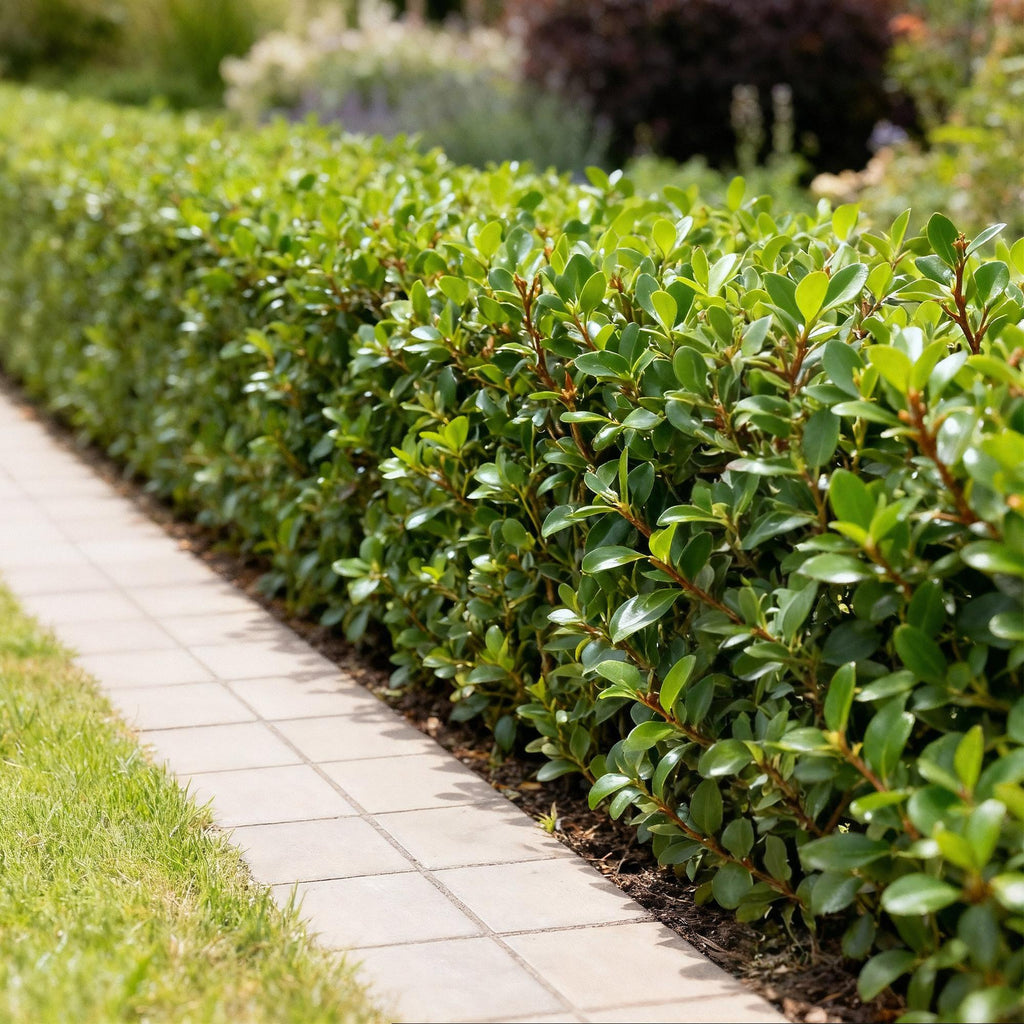 Haagplanten - Ilex crenata Caroline Upright - Blad Groen - 8 Planten - 1 Strekkende Meter - Groenblijvend - Pot 9cm Hoogte 25-30cm