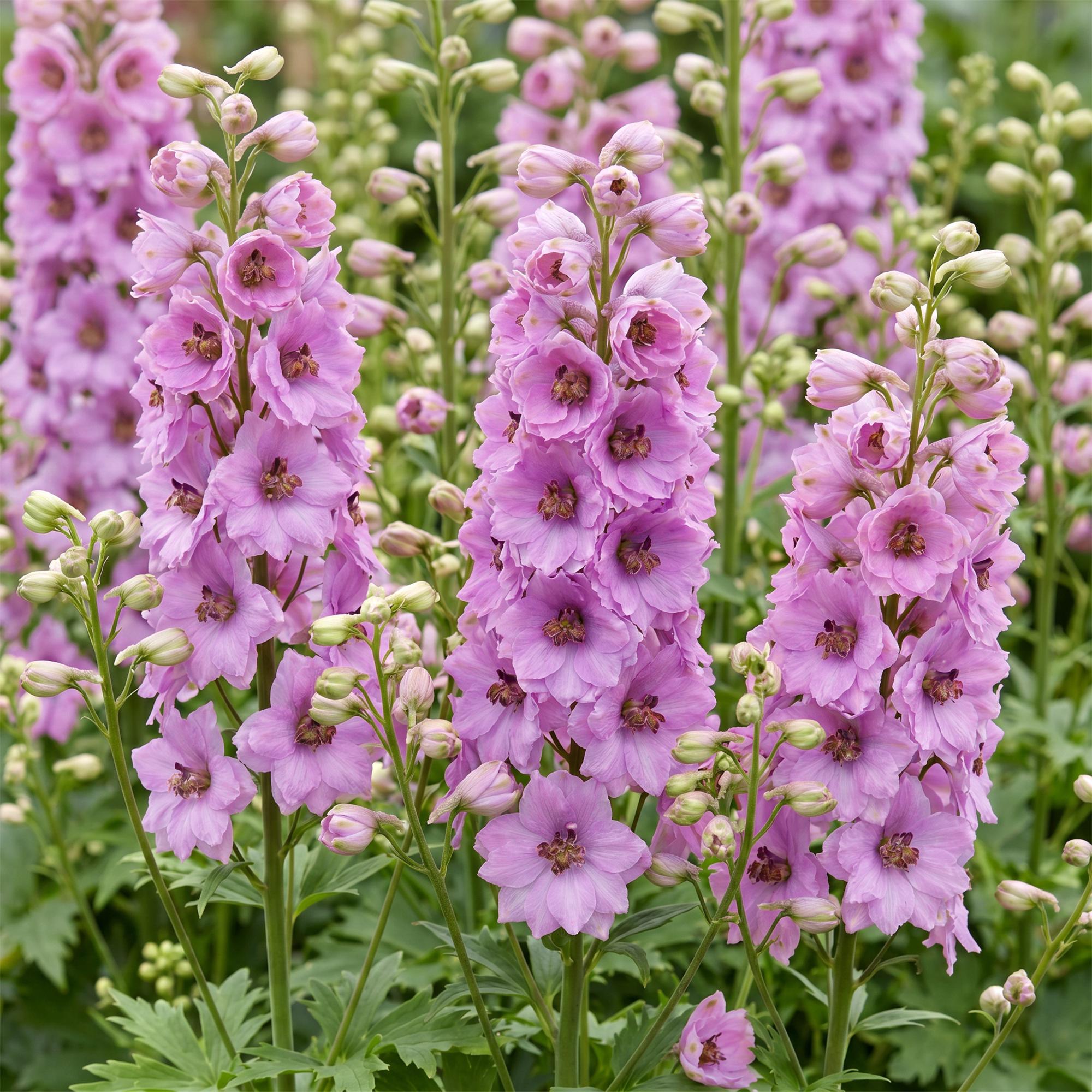 Vasteplant - Delphinium (P) Astolat - Ridderspoor - Bijen en Vlinderlokkers - Roze - 1 Plant - Pot 11cm - Hoogte 15-25cm