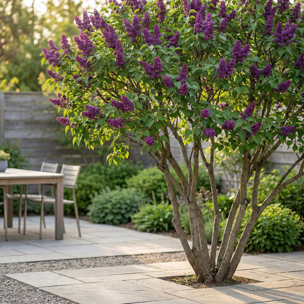 Tuinplant - Syringa vulgaris Ludwig Spath - Gewone Sering - Winterhard - Paars - 1 Plant - Pot 17cm - Hoogte 45cm