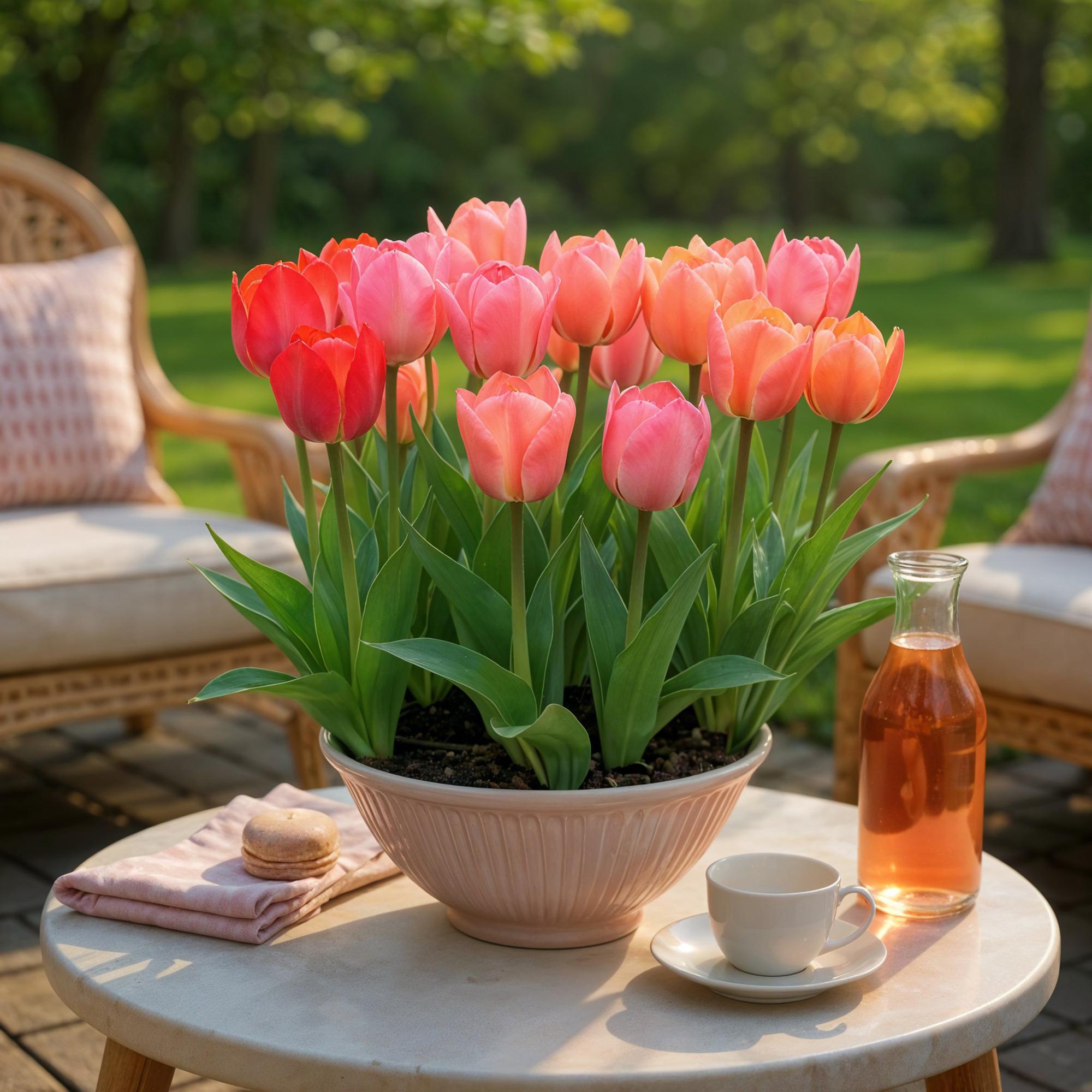 Bloembollen - Tulp Pink en Red - Kleur Roze en Rood - 40 stuks - Bolmaat 10/12
