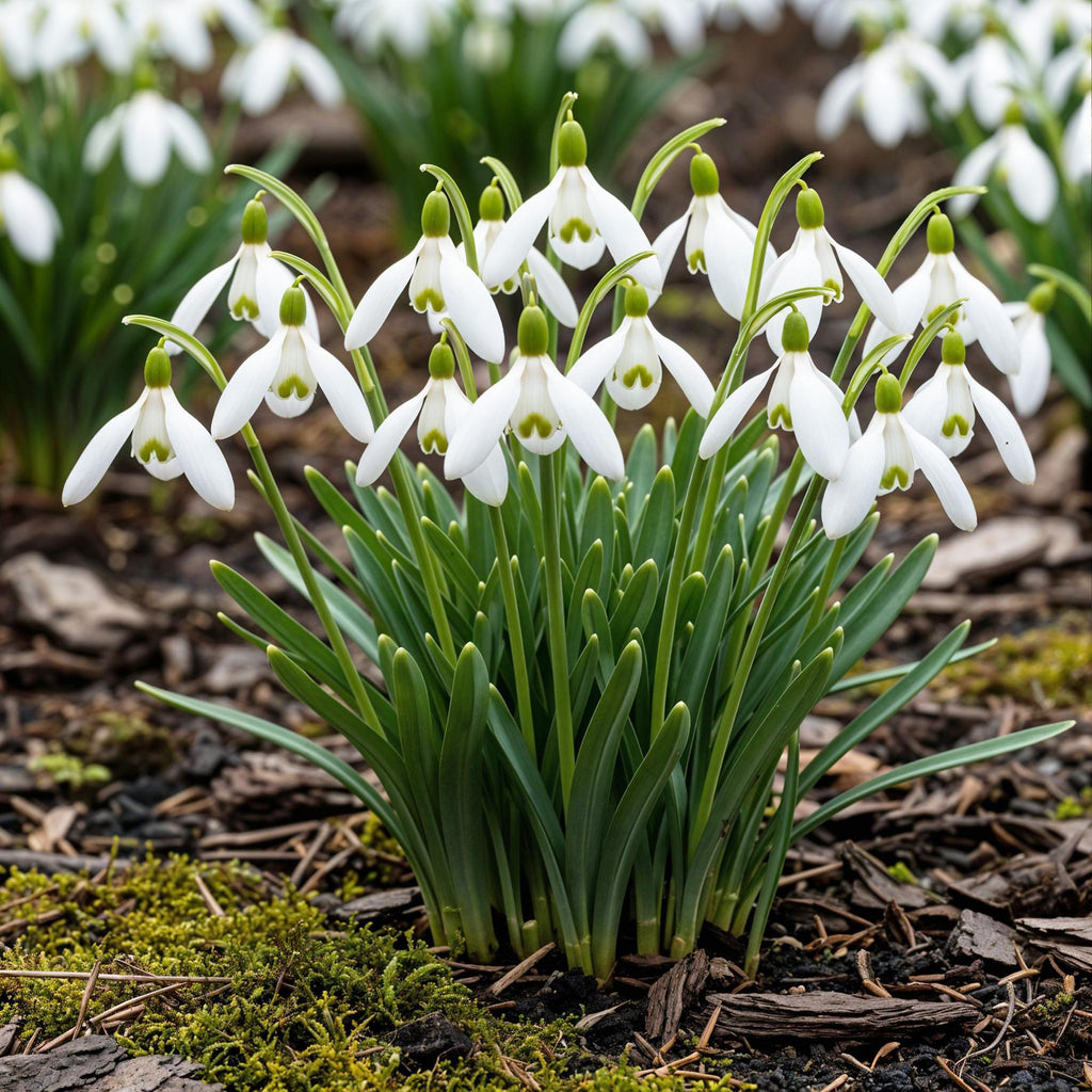 Bloembollen - Galanthus Elwesii - Kleur Wit - 25 stuks - Bolmaat 5/6 - XXL Pack