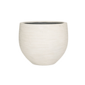 Jumbo Orb Ivory Washed - D69xH57