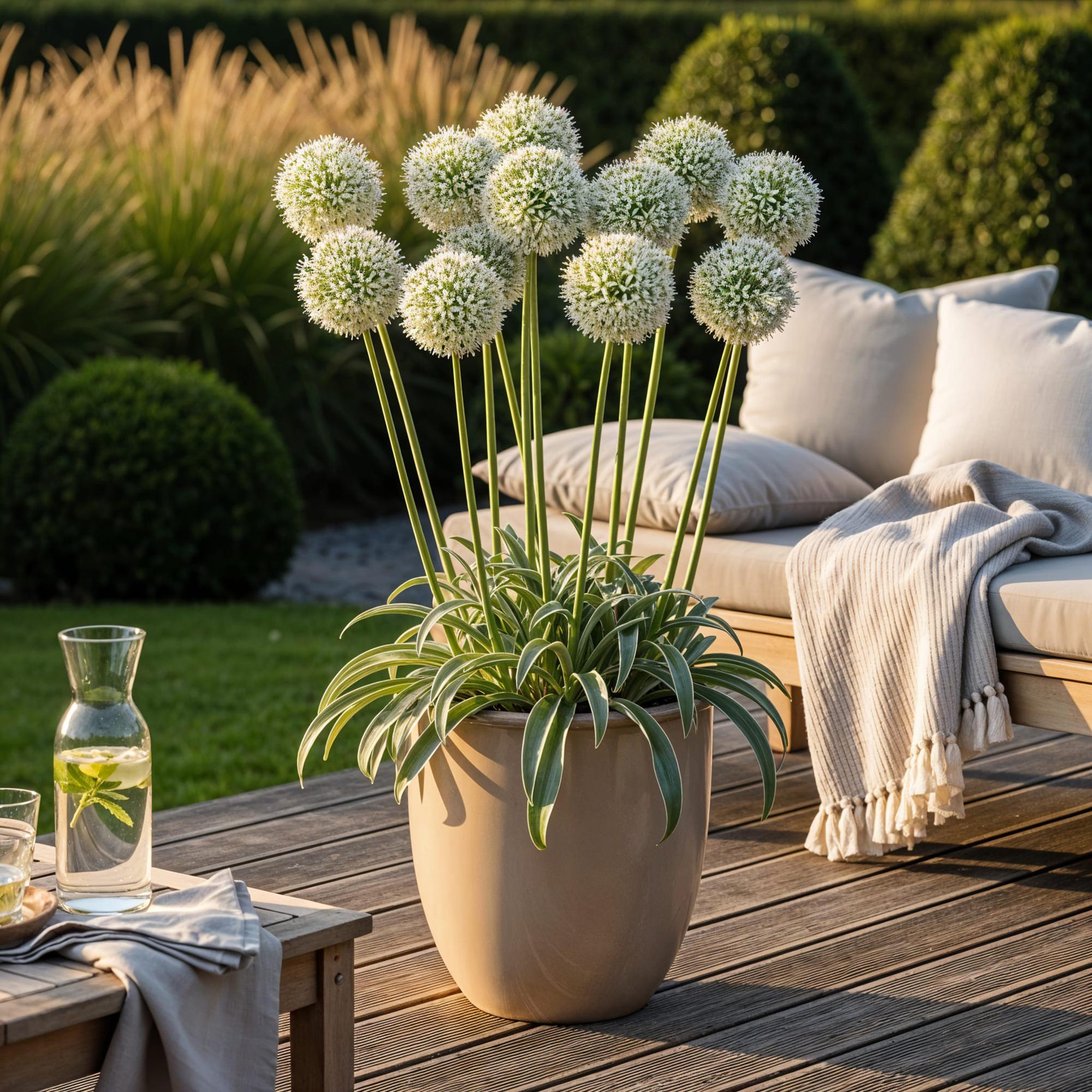 Bloembollen - Allium Mount Everest - Kleur Wit - 3 stuks - Bolmaat 16/18 - XXL Pack