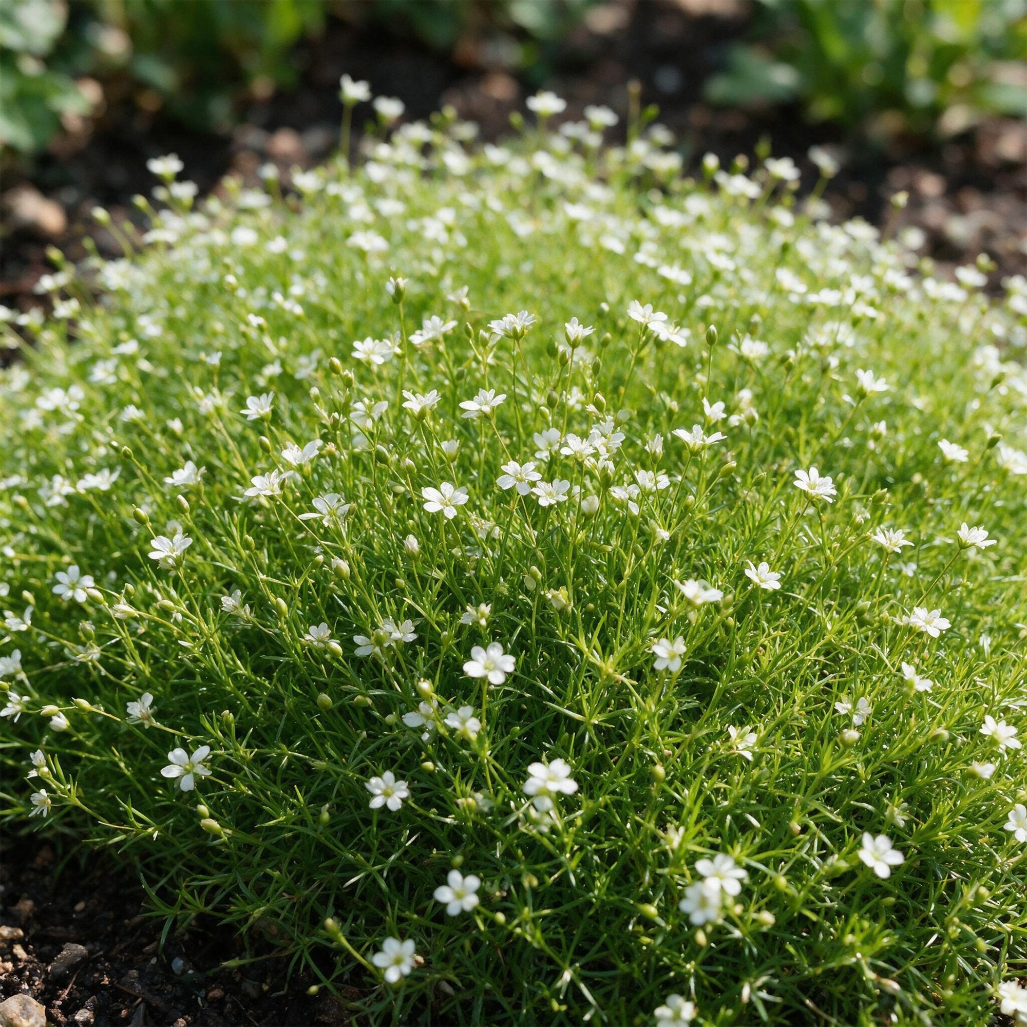 Vasteplant - Sagina subulata - Vetmuur - Rotsplanten - Wit - 24 Planten - Pot 11cm - Hoogte 15-25cm