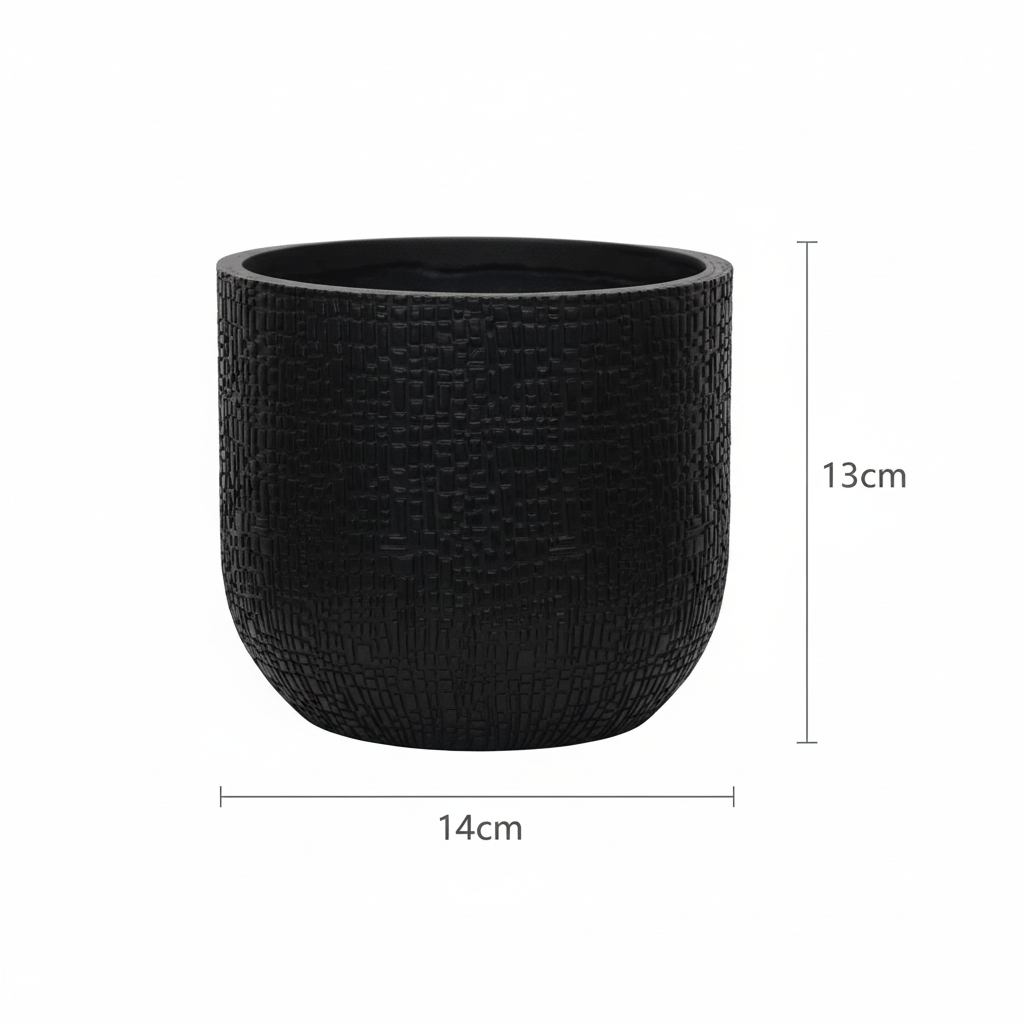 Capi Nature Skin Pot Bol Antraciet - D14cm - 13cm