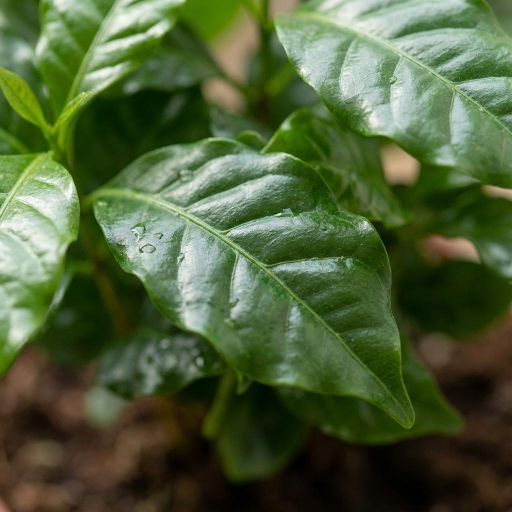 Kamerplant - Koffieplant - Coffea Arabica - Wit - Weinig onderhoud - 1 Plant - Pot 12cm - Hoogte 15 - 20cm