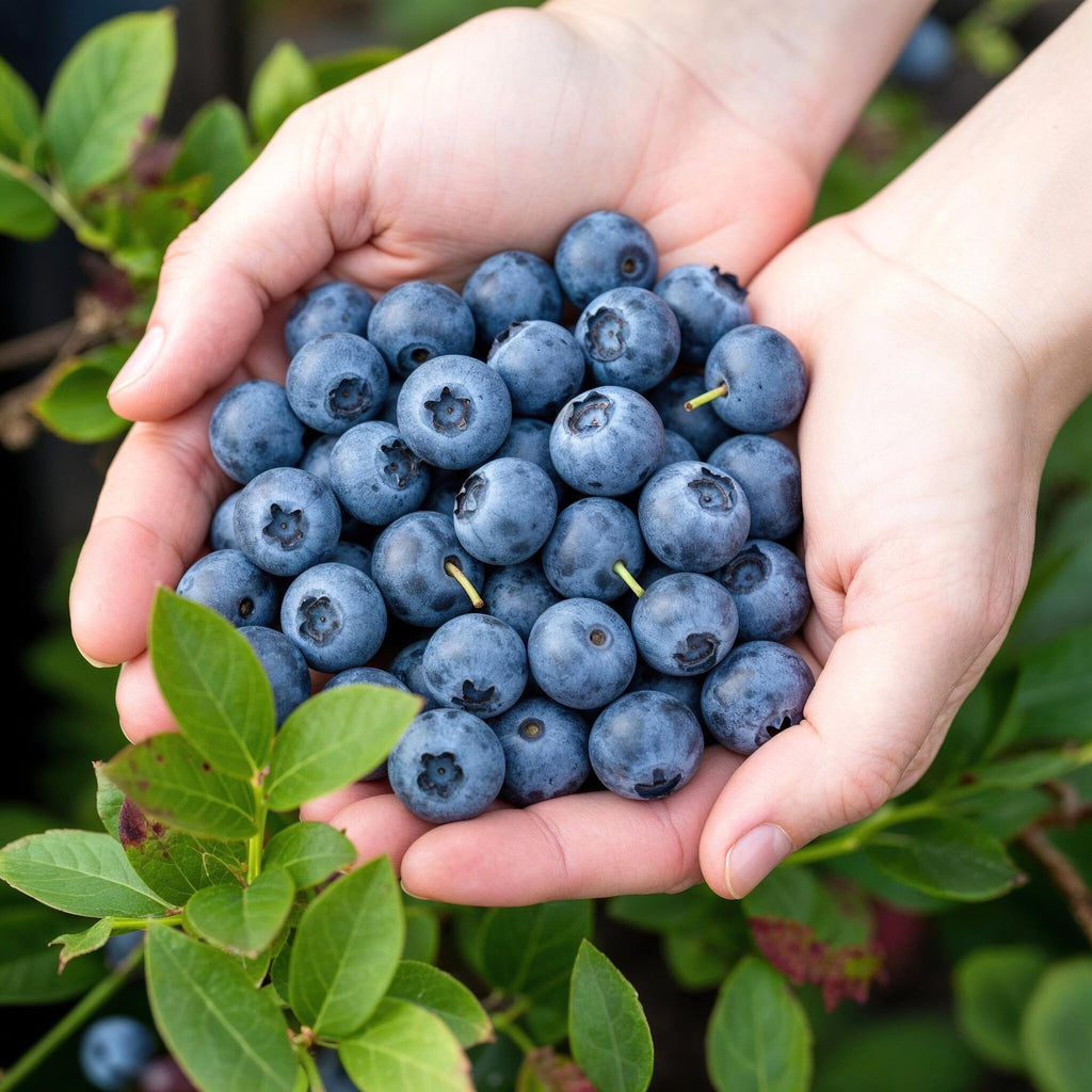 Fruitplanten - Blauwe Bes - Vaccinium corymbossum Bluecrop - Winterhard - 6 Planten - Pot 9 cm - Blauwe Bes