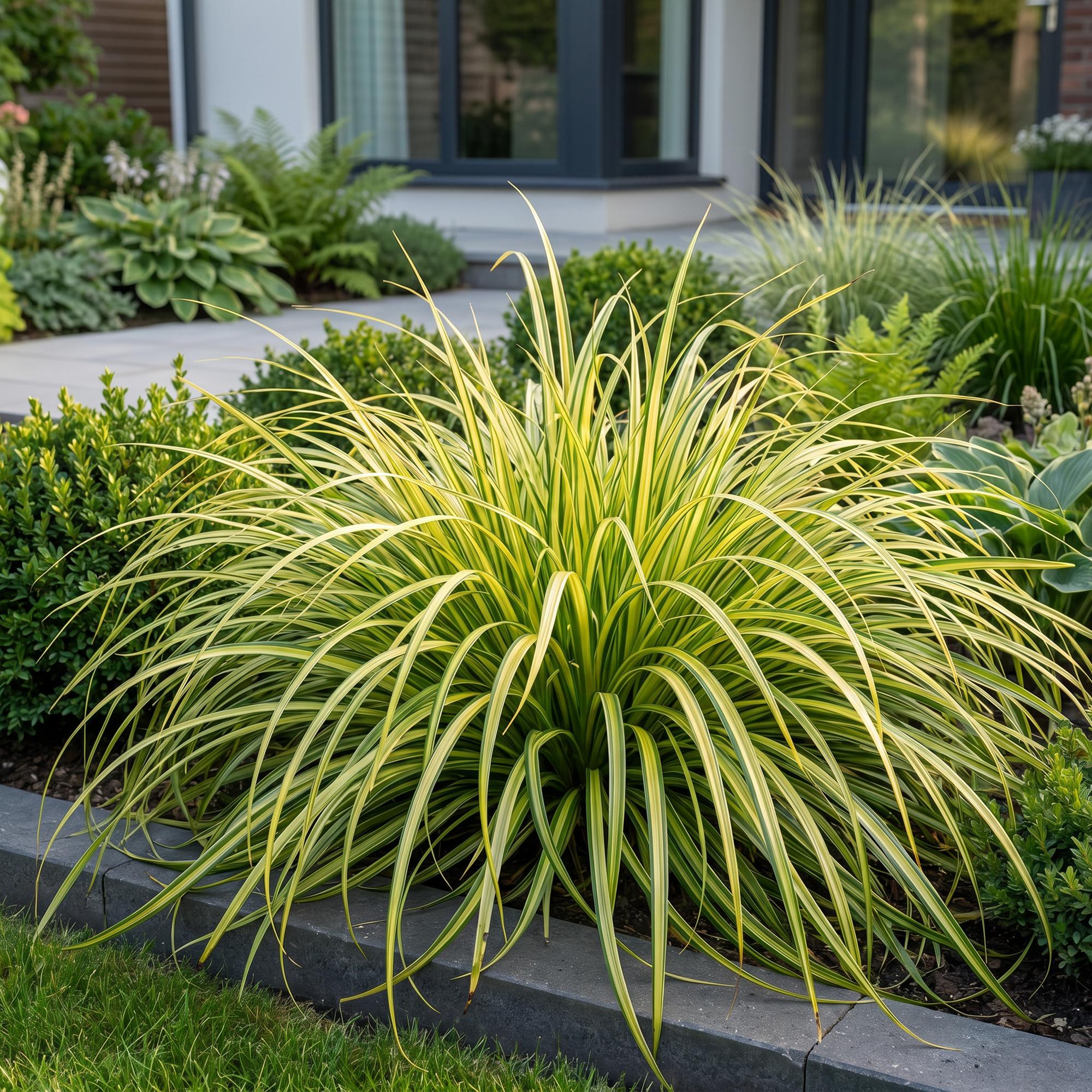 Grassen - Carex oshimensis Evergold - Japanse Zegge - Groenblijvend - Geel-Groen - 12 Planten - Pot 11cm - Hoogte 15-25cm