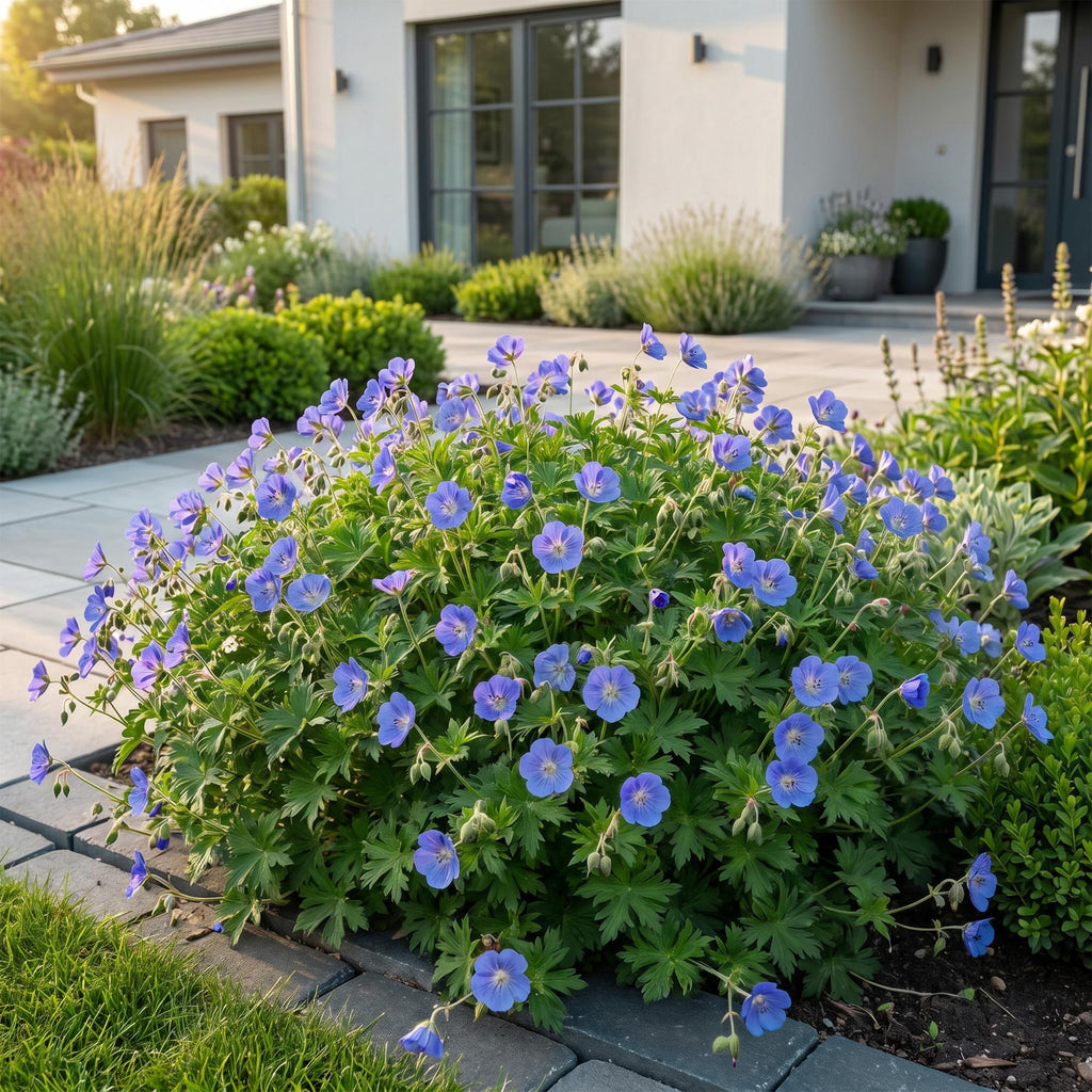 Vasteplant - Geranium Johnson's Blue - Ooievaarsbek - Bodembedekkend - Blauw - 12 Planten - Pot 11cm - Hoogte 15-25cm