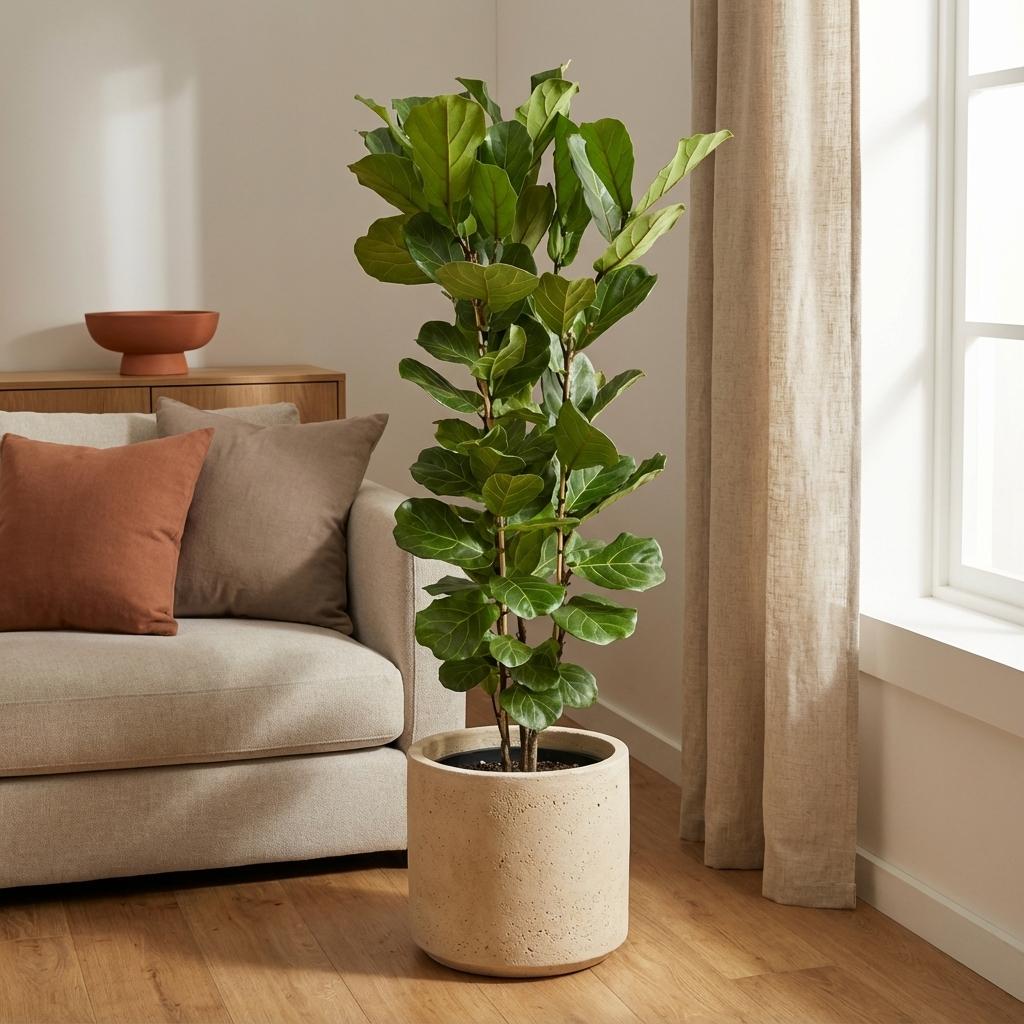 Ficus Lyrata struik - 140 cm - Ø27