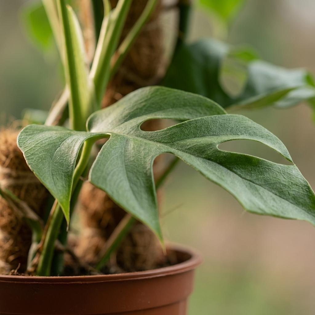 Kamerplant - Mini Gatenplant - Monstera Minima Mosstok - Groen - Weinig onderhoud - 1 Plant - Pot 19cm - Hoogte 90cm