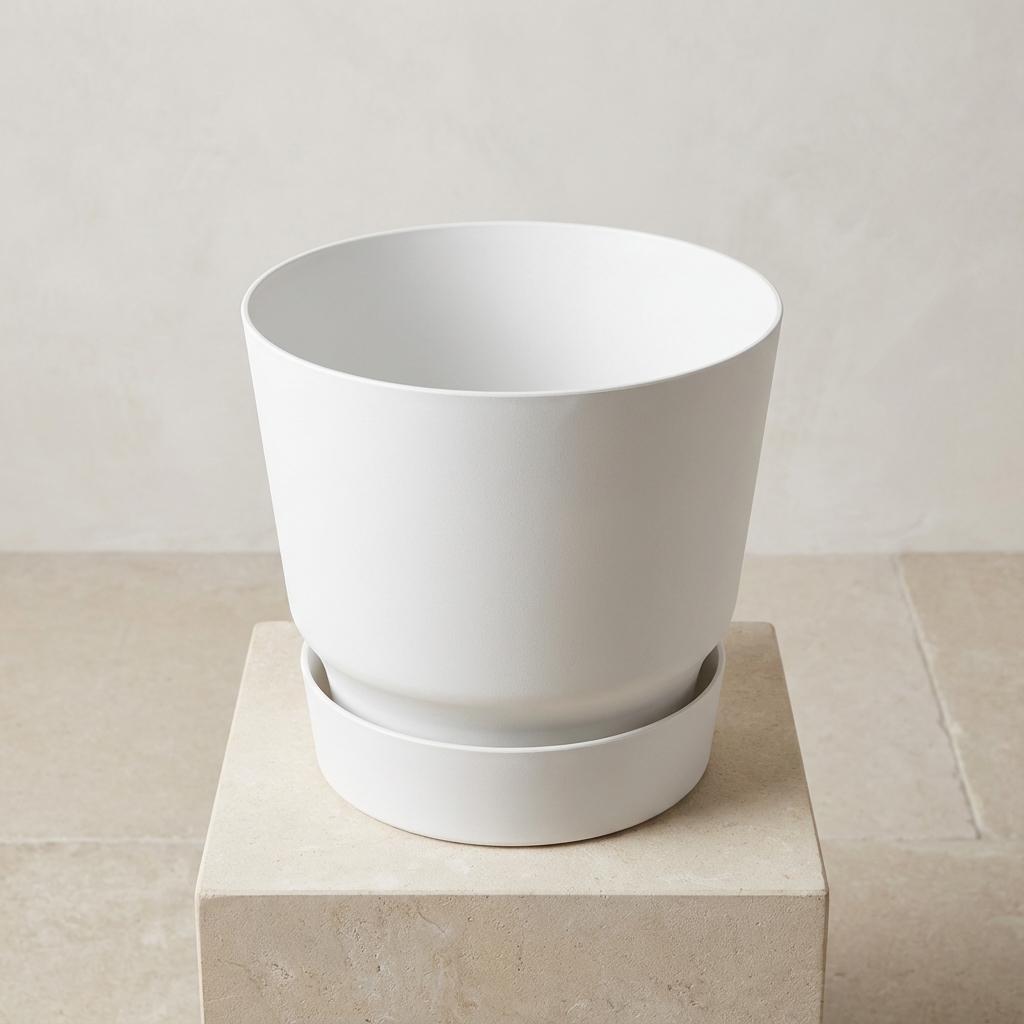 Elho greenville round white - D30cm