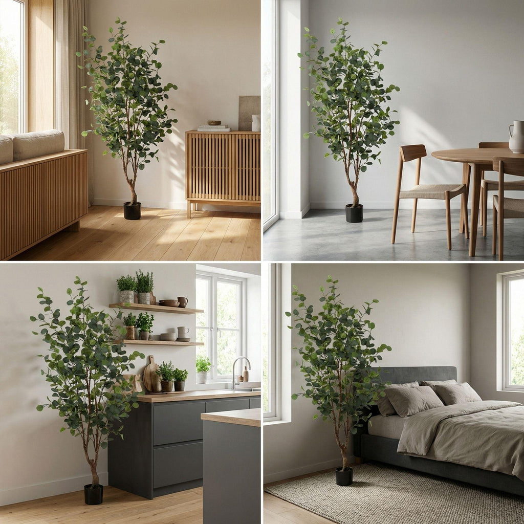Eucalyptus boom - 140 cm - Kunstplant