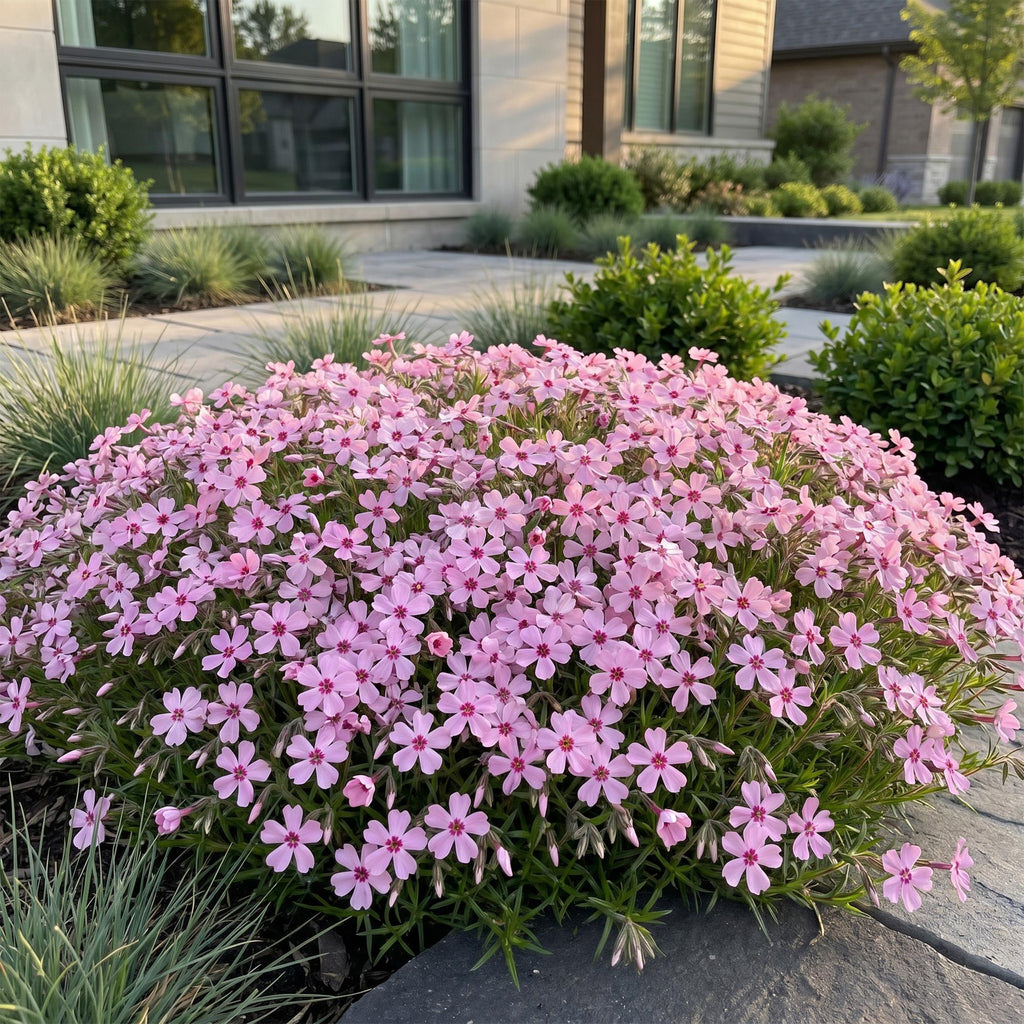 Vasteplant - Phlox Rosette - Vlambloem - Bodembedekkend - Roze - 3 Planten - Pot 11cm - Hoogte 15-25cm