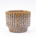 Pot Echo Rustic blauw/bruin - D10.8 H9 cm