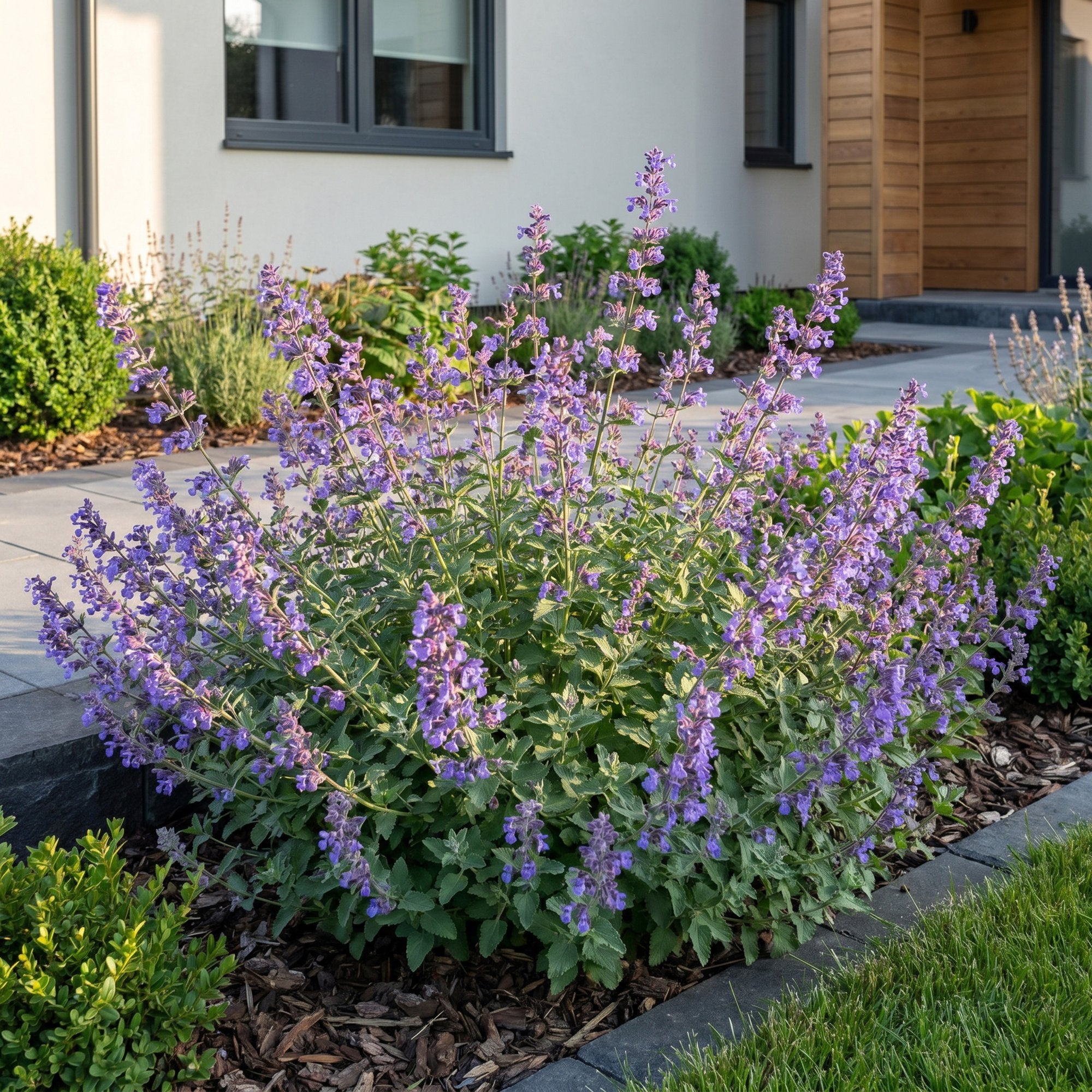 Vasteplant - Nepeta faassenii 'Six Hills Giant' - Kattenkruid - Bijen- en vlinderlokkers - Paars - 6 Planten - Pot 11cm - Hoogte 15-25cm