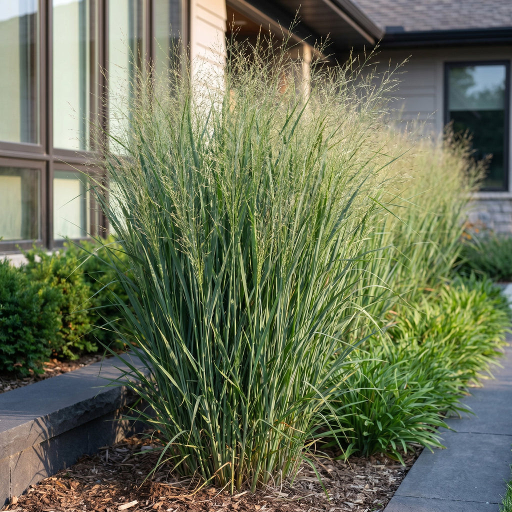 Grassen - Panicum virg. Northwind - Prairiegraan - Met Pluim - Groen - 12 Planten - Pot 11cm - Hoogte 15-25cm