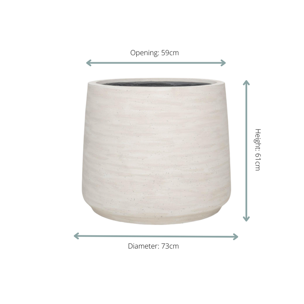 Jumbo Patt Ivory Washed - D73xH61