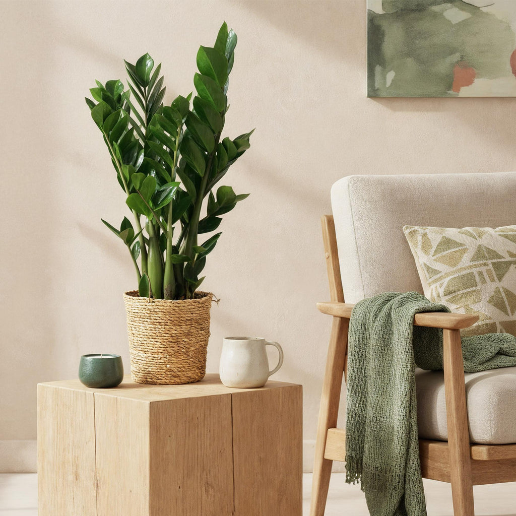 Green is... Kamerplanten - Zamioculcas - ZZ-plant - Weinig onderhoud - Groen - 2 Planten - Pot 17cm - Hoogte 65-75cm