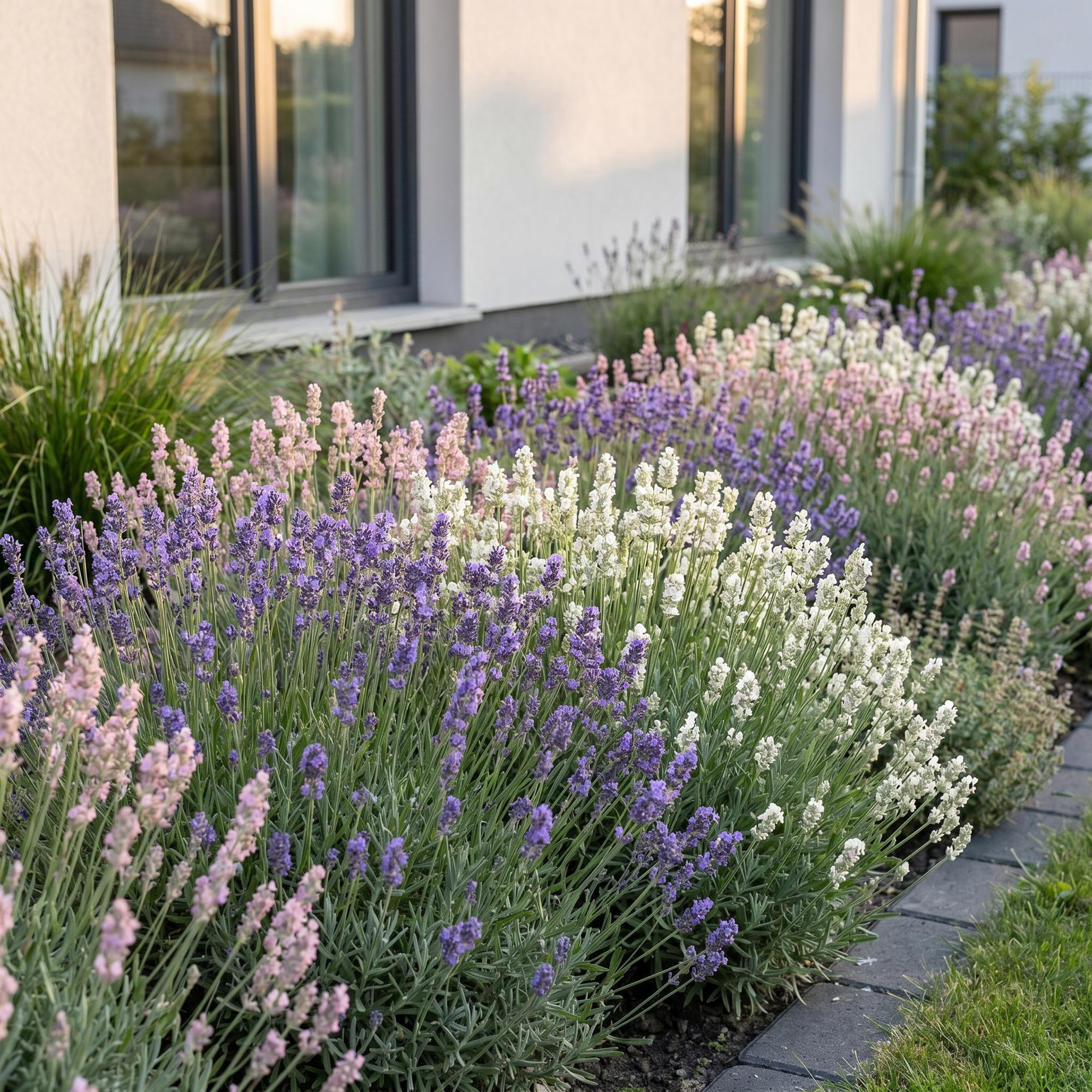 Vasteplant - Lavandula Tricolour - Lavendel - Geurend - Blauw - Roze - Wit - 24 Planten - Pot 11cm - Hoogte 15-25cm