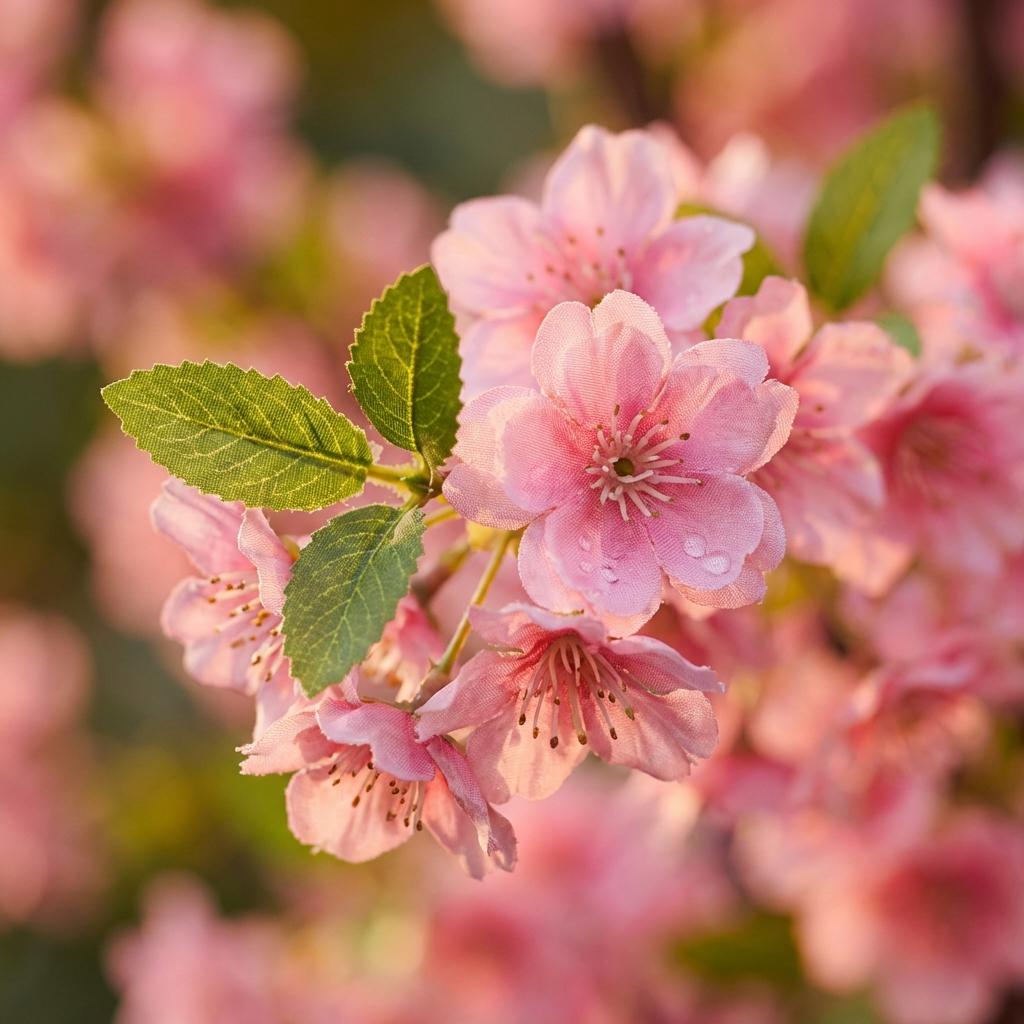 Kunstplant - Prunus - Kersenbloesem - Roze - 175cm