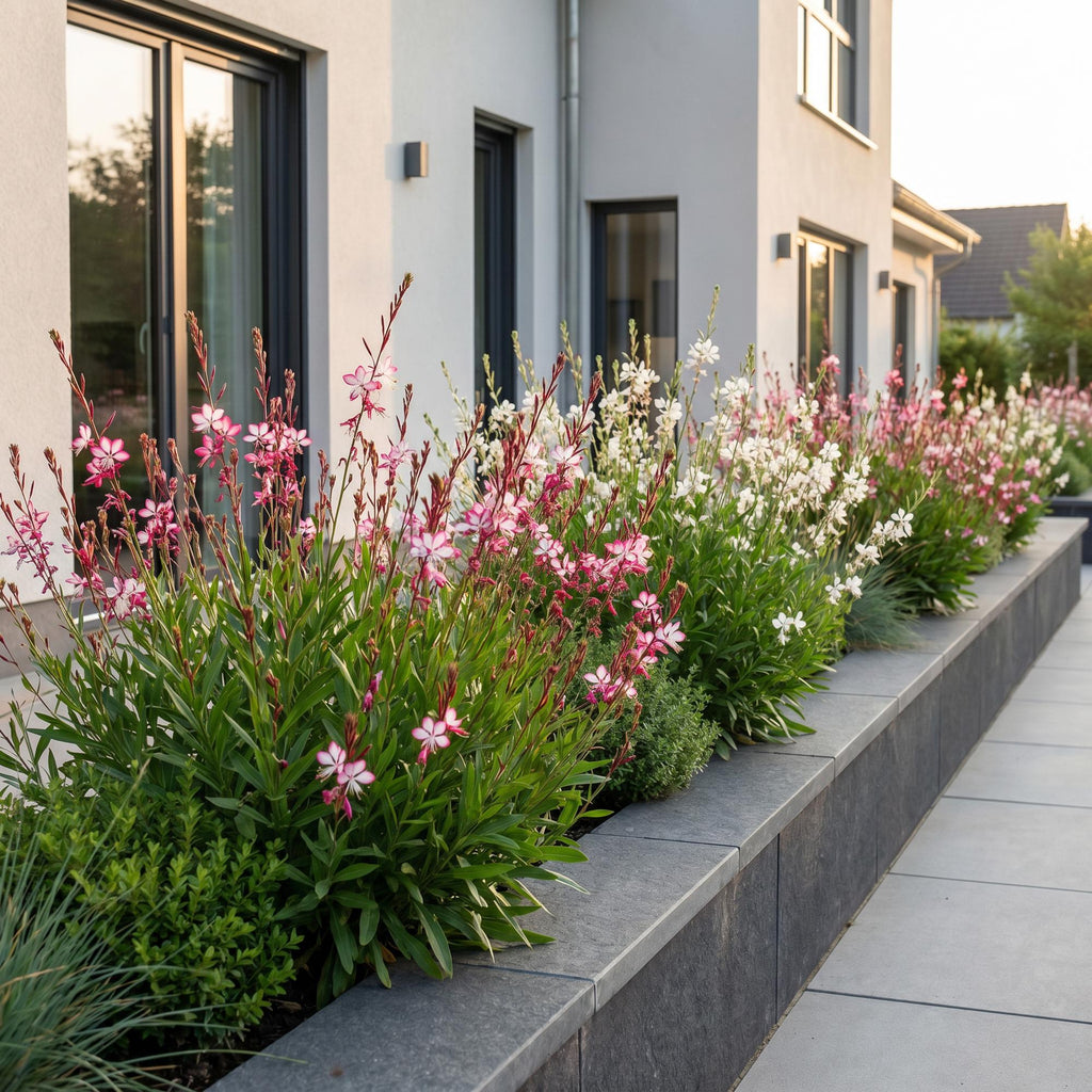 Vasteplant - Gaura Duo - Prachtkaars - Bijen en Vlinderlokkers - Roze - Wit - 12 Planten - Pot 11cm - Hoogte 15-25cm