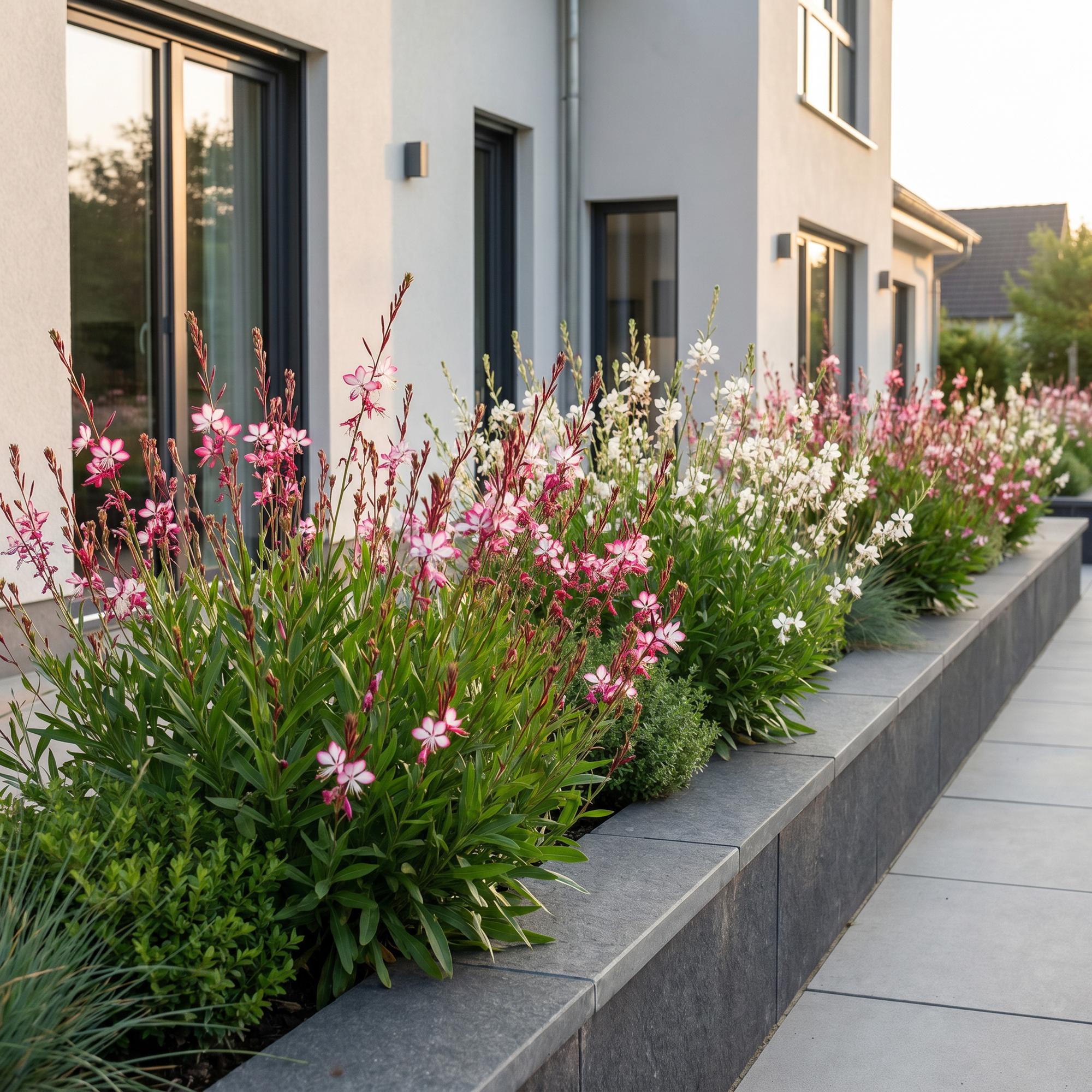 Vasteplant - Gaura Duo - Prachtkaars - Bijen en Vlinderlokkers - Roze - Wit - 12 Planten - Pot 11cm - Hoogte 15-25cm