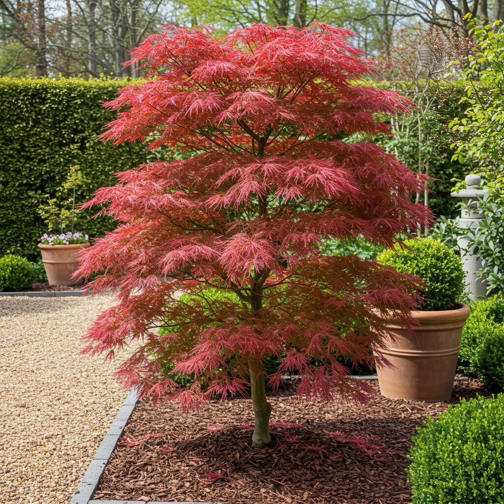 Tuinplant - Acer palmatum Seiryu - Groen 1 Plant - Bladverliezend - Weinig Onderhoud  - Pot 12cm Hoogte 35cm