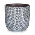 Mini pot relief blauw D7