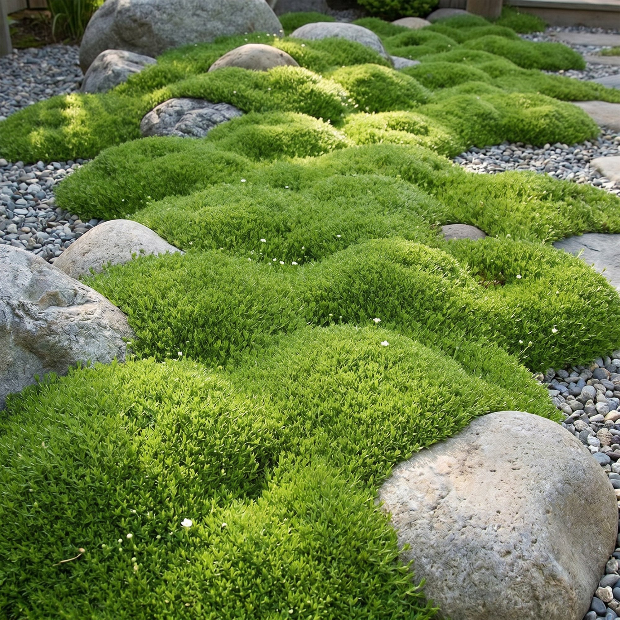 Vasteplant - Sagina subulata - Vetmuur - Rotsplanten - Wit - 24 Planten - Pot 11cm - Hoogte 15-25cm