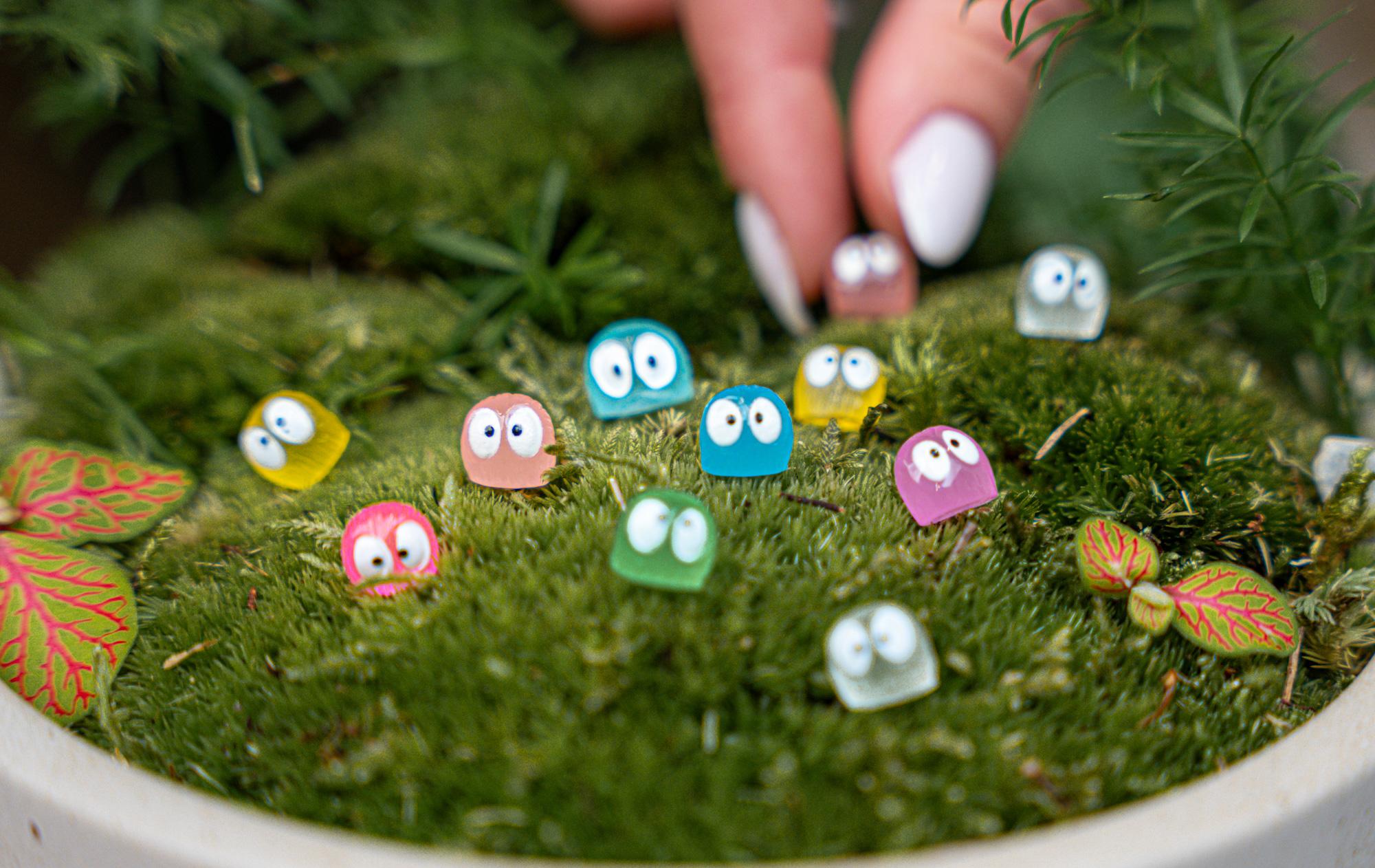 Glow in the dark - Mini's - Multi - ↑ 1 cm - 14 stuks