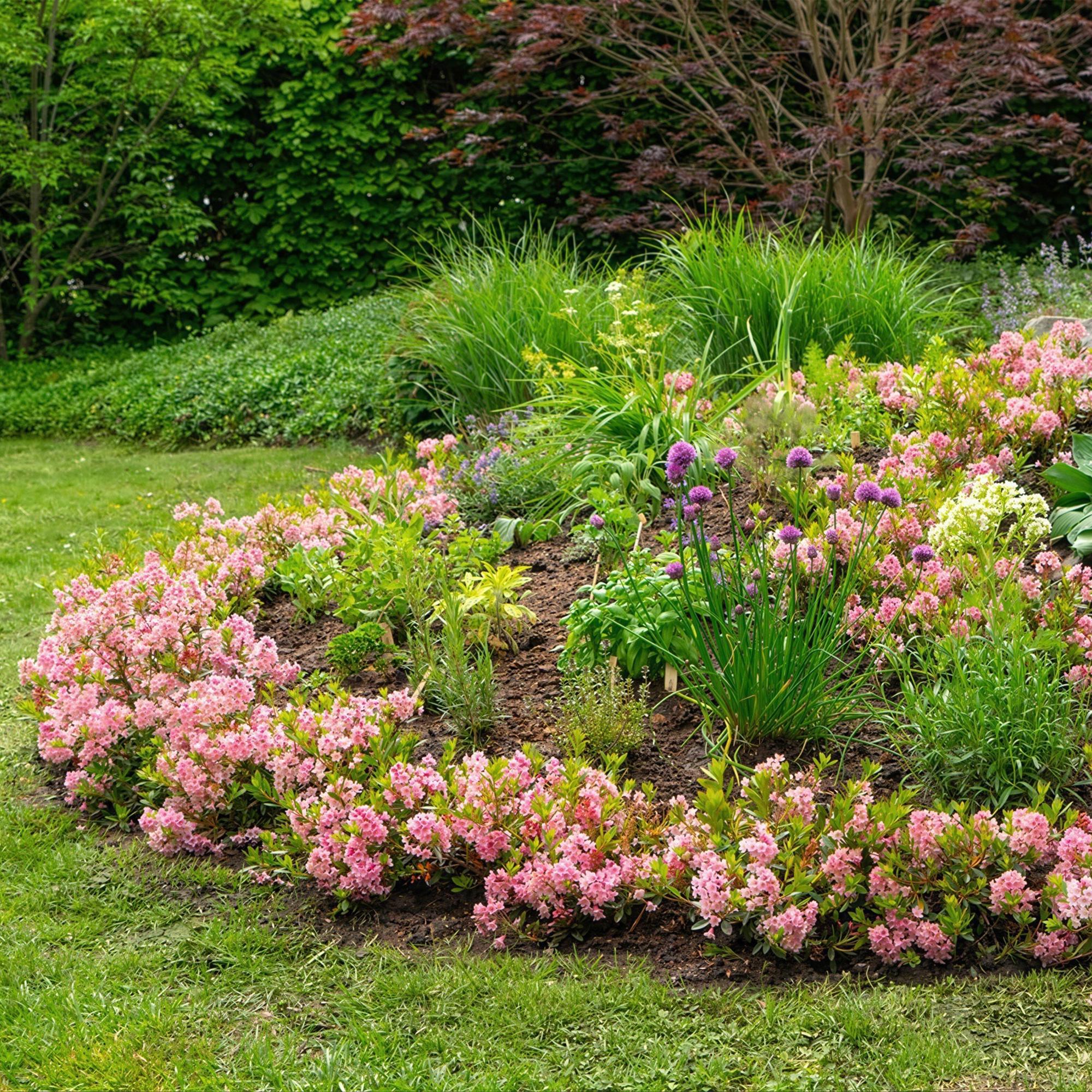 Dwerg Rhododendron - Rhododendron Bloombux Magenta - Bloeiende Buxus - Weinig Onderhoud - Roze Bloem - 1 Plant - Pot 17cm - Hoogte 30-40cm
