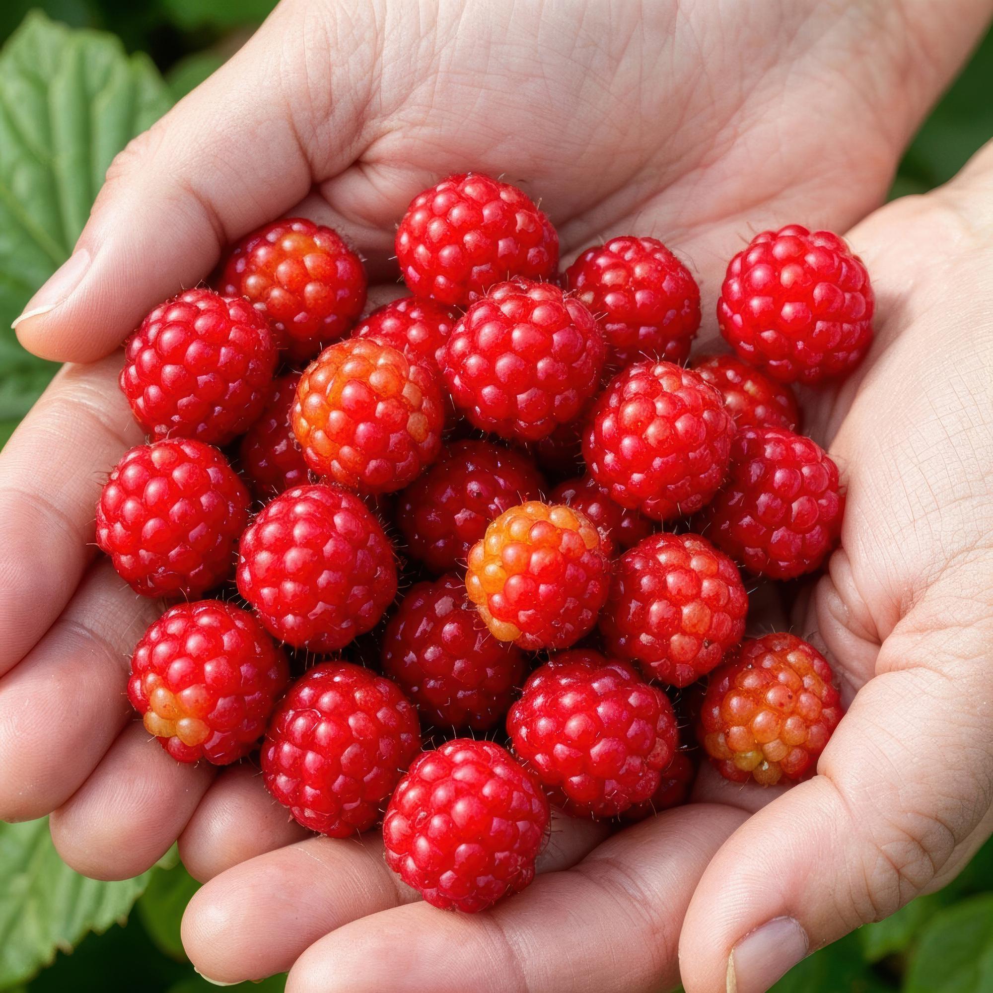 Fruitplanten - Japanse Wijnbes - Rubus Phoenicolasius - Winterhard - 6 Planten - Pot 9 cm - Rode Bes